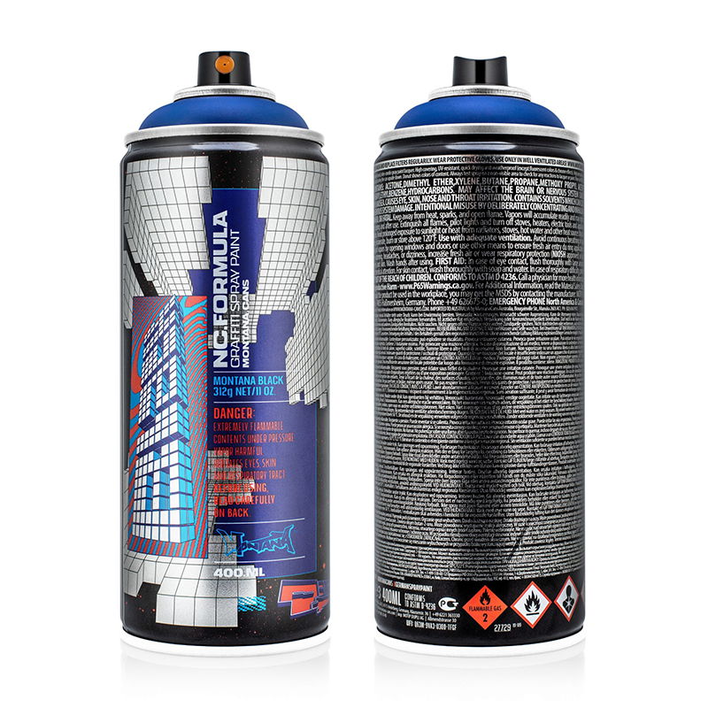 Montana Black Ultramarine Limited Edition Collectors Spray Paint - Premium Graffiti & Street Art Supplies for Artists, DIY Projects & Creative Murals