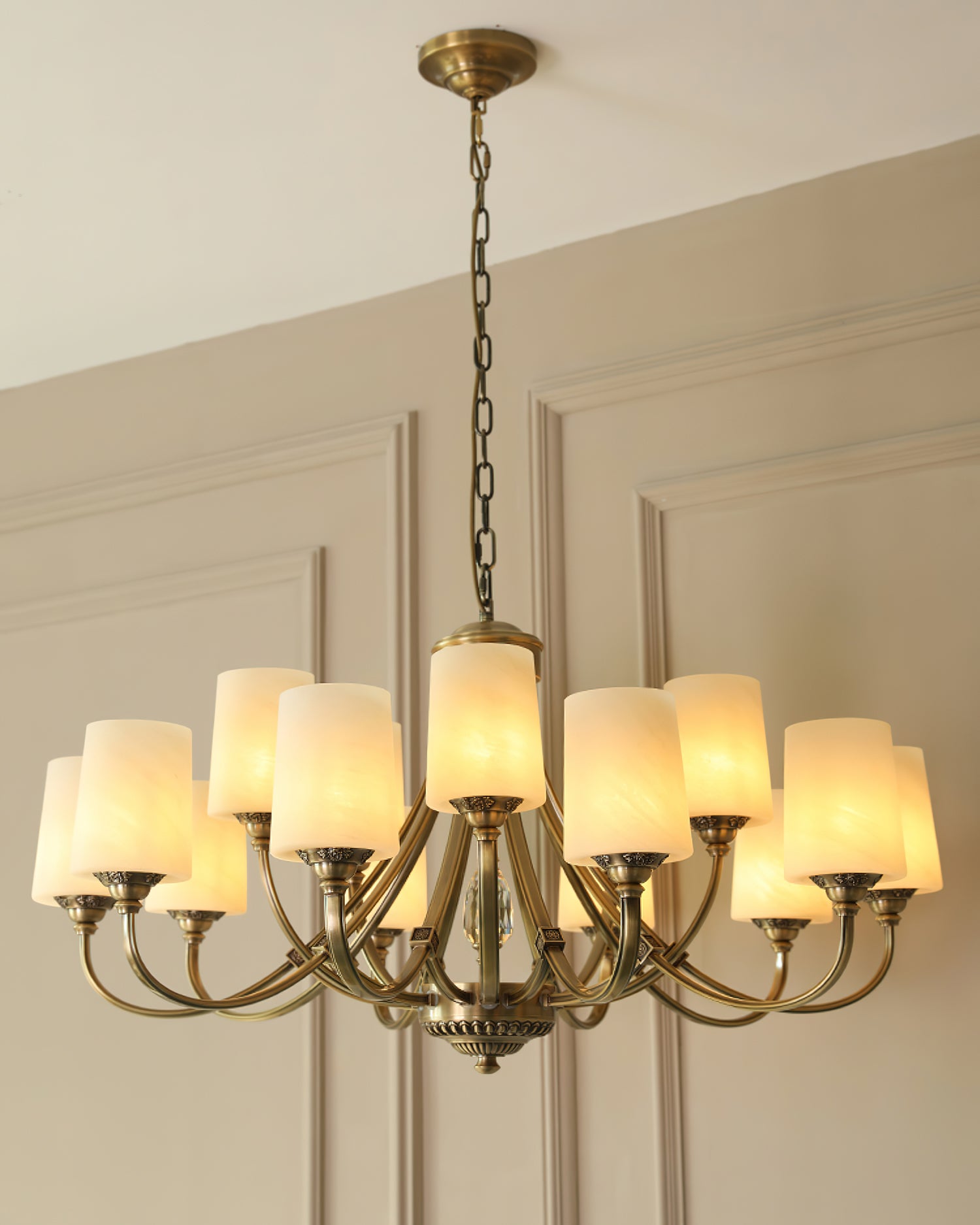 Etesian Crystal Chandelier - Modern Luxury Ceiling Light Fixture for Dining Room, Living Room & Bedroom | Elegant Home Decor Lighting for Wedding, Hotel & Restaurant