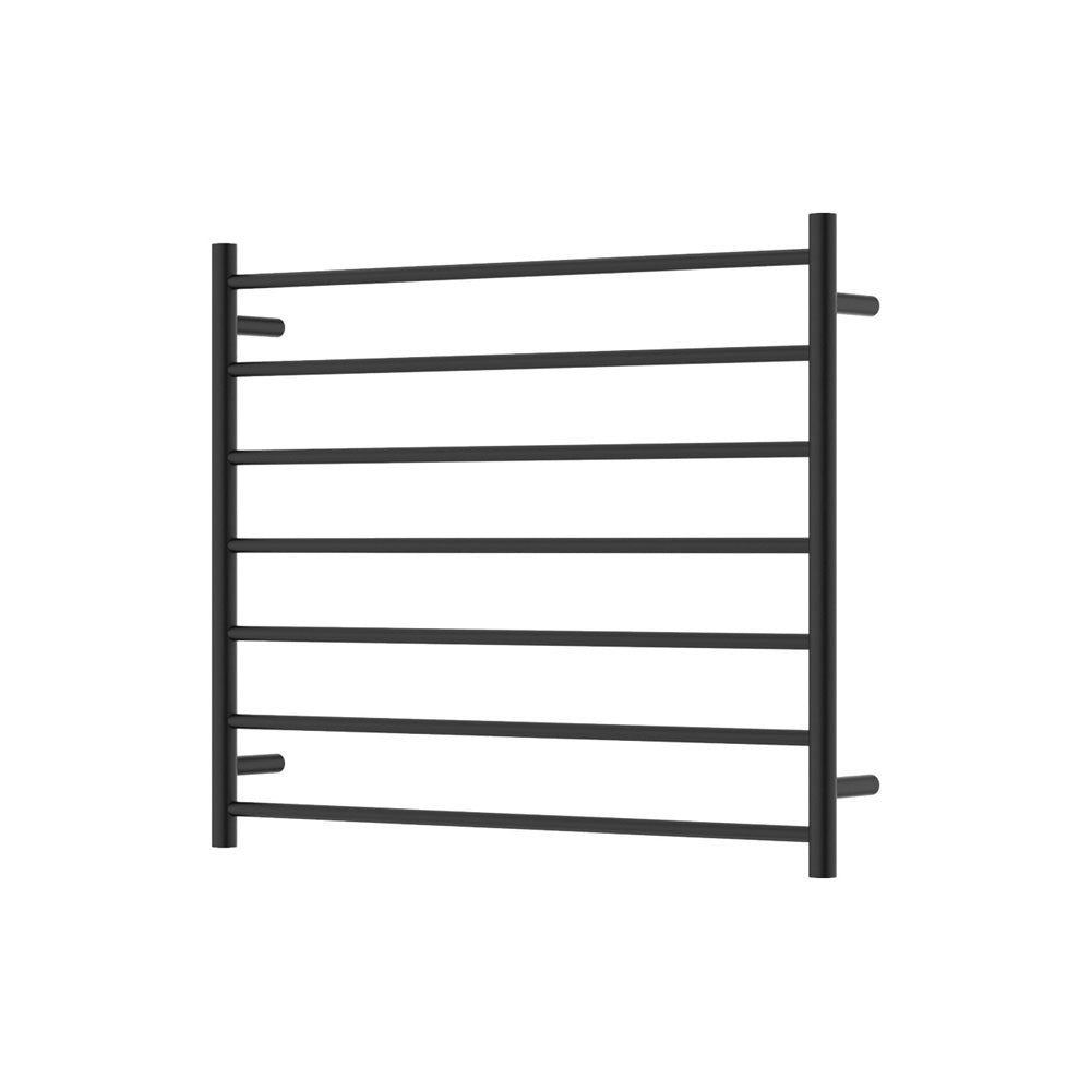 Fienza 8279075MB Isabella Heated Towel Rail - 35.4 x 29.5 Inch Bathroom Towel Warmer - Matte Black Finish - Perfect for Spa, Luxury Bathroom & Home Decor