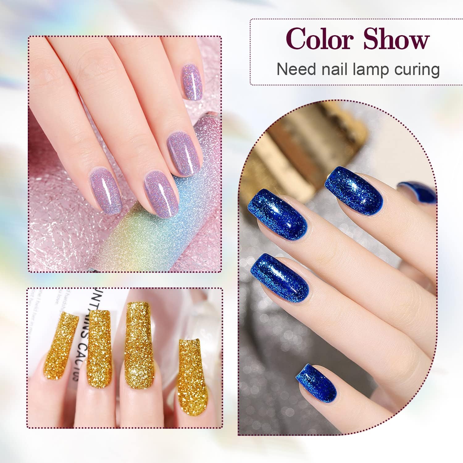 Forester 6 Premium Multicolor Nail Polish Set - 6 Bottles (6ml Each) with Glossy Finish, Vegan & Cruelty-Free Gel Nail Paint - Quick-Drying, Chip-Resistant, Long-Lasting - Perfect for Manicures, Pedicures, Nail Art & Salon Use