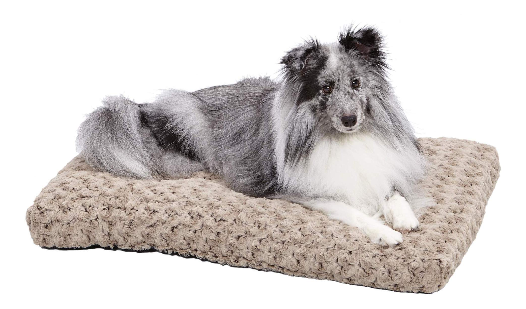 MidWest Homes for Pets Deluxe Orthopedic Dog Bed - Super Soft Plush Pet Bed for Dogs & Cats - Fits Crates & Kennels - Machine Washable - 1 Year Warranty - Perfect for Bedrooms, Living Rooms & Pet Travel
