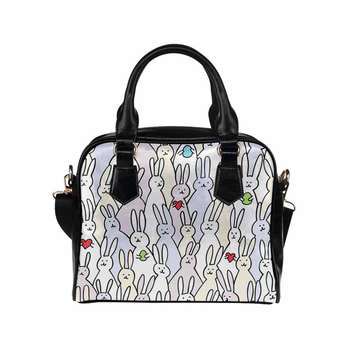 Easter Bunny Rabbit PU Leather Crossbody Bag for Women & Girls - Cute Shoulder Purse Handbag for Spring Outfits, Easter Gifts & Daily Use