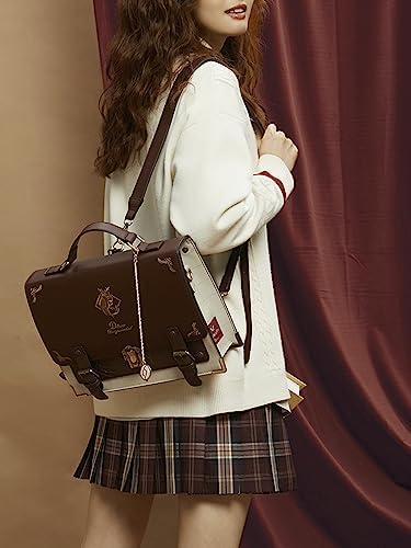 **Genshin Impact Official Diluc Ragnvindr Messenger Bag - Cosplay Shoulder Bag, Retro Style Backpack for Anime Fans - Perfect for Conventions, School & Daily Use**
