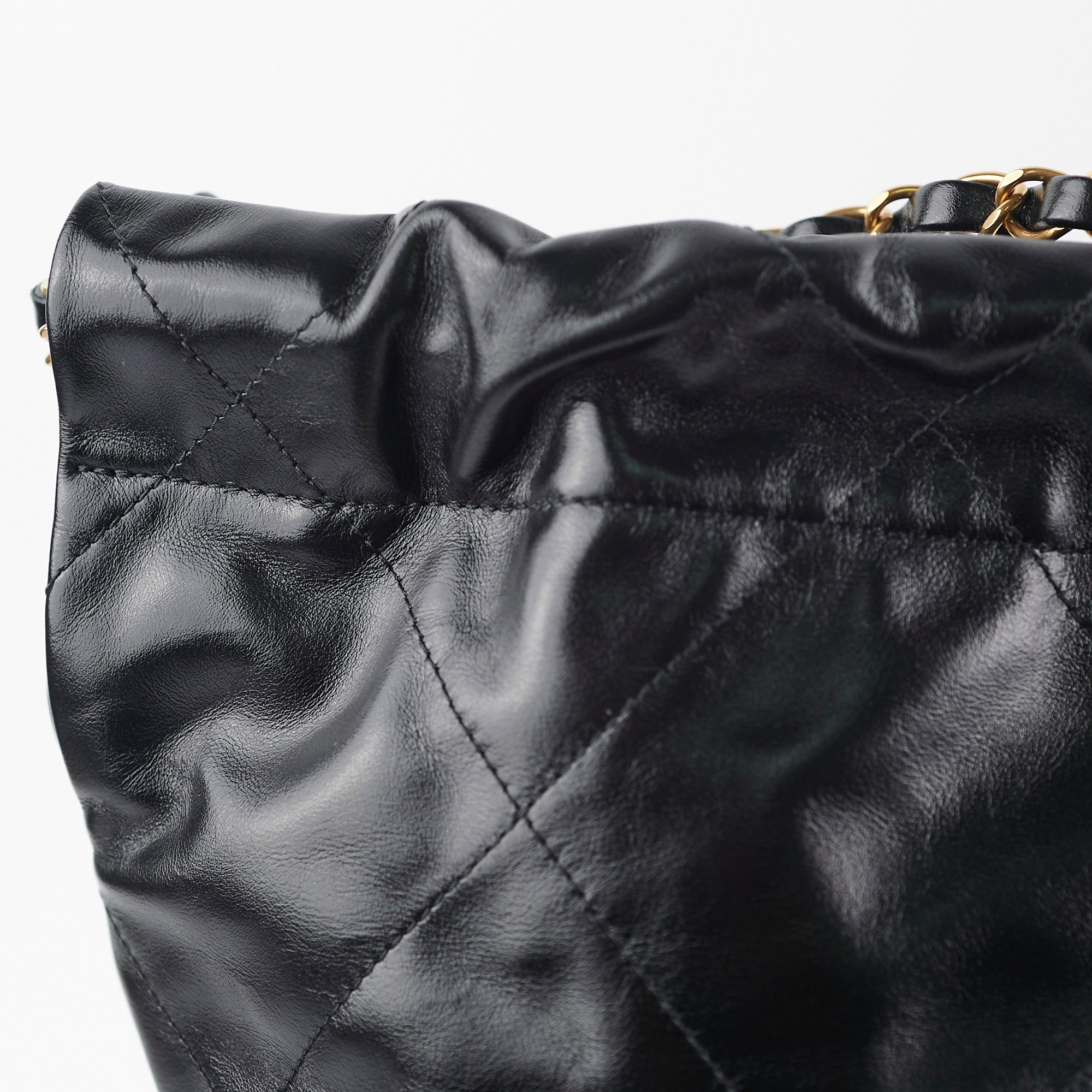 Chanel 22 Small Handbag - Genuine Black Calfskin Leather Crossbody Bag for Women | Perfect for Date Night, Office & Evening Events