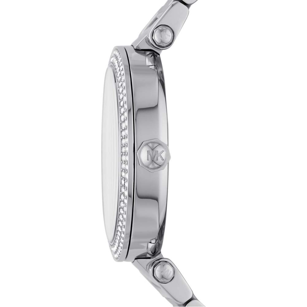 Michael Kors Women's Watch - 39mm Silver Stainless Steel Case & Band with Three-Hand Movement | Elegant Dress Watch for Work, Parties & Everyday Wear