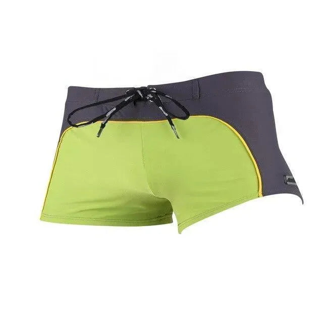 Premium Men's Quick-Dry Swim Trunks with Smooth Wave Design - Comfortable Beach & Pool Shorts for Swimming, Surfing, and Vacation