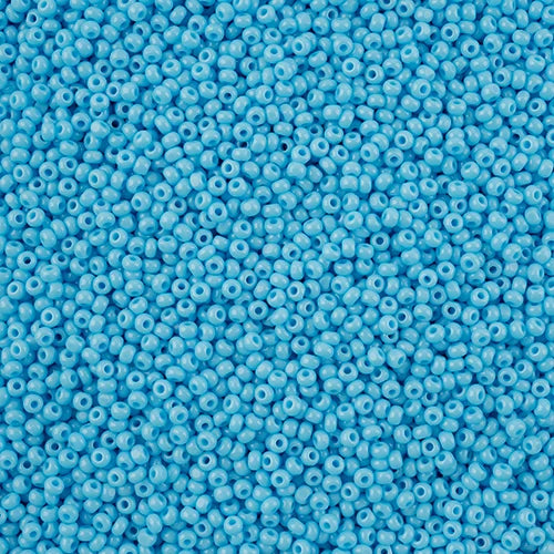 11/0 Czech Cut Seed Beads #37020 Opaque Light Blue 13g - Perfect for Jewelry Making, Beading Crafts, and DIY Projects