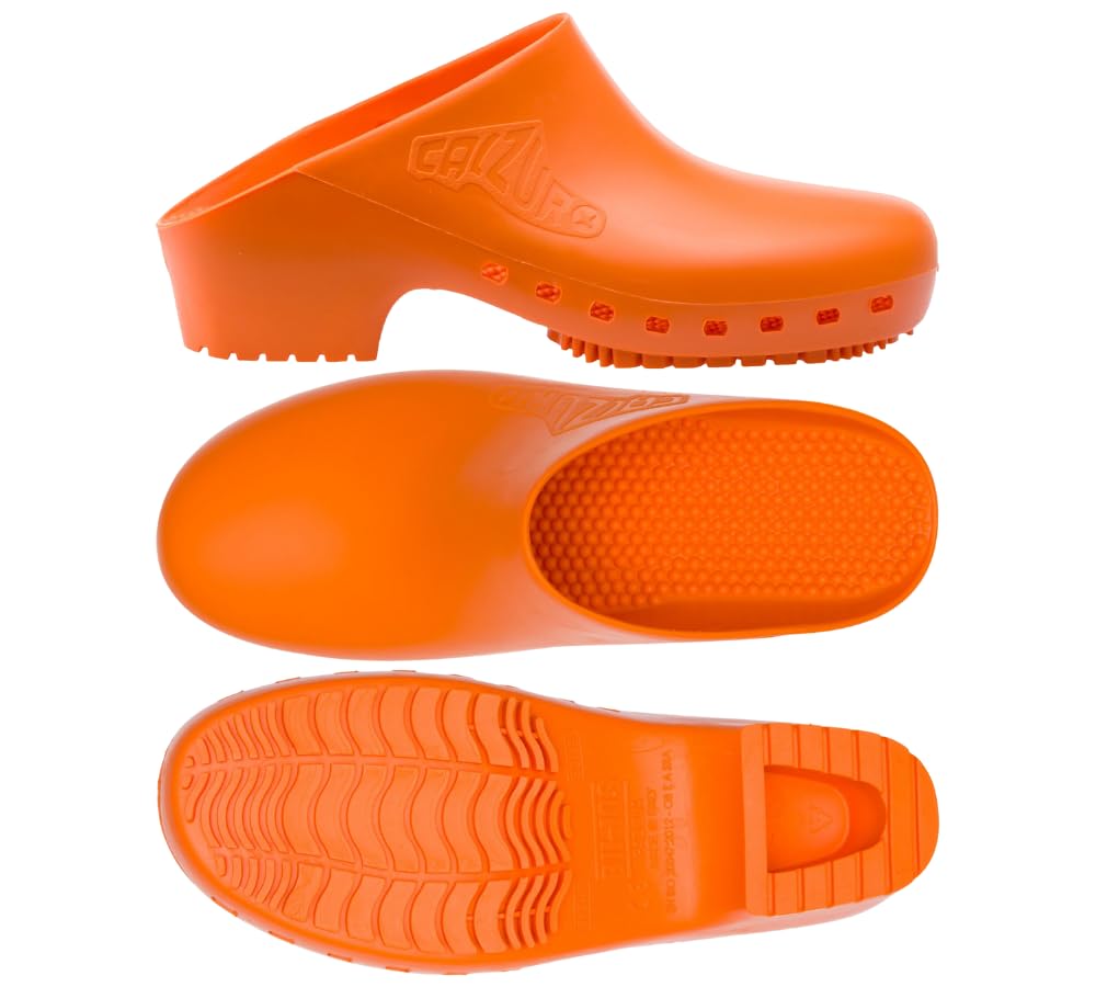 CALZURO Classic Unisex Work Clogs - Non-Slip Nursing & Kitchen Shoes for Women & Men - Autoclavable Rubber Safety Footwear - Perfect for Hospitals, Restaurants & Salon Professionals