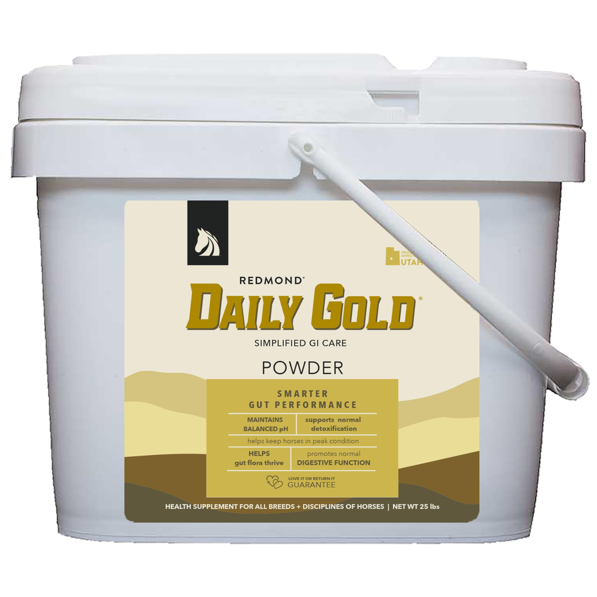 Natural Gold Stress Relief Supplement for Horses – Supports Digestion & Ulcer Relief – Ideal for Daily Use & Performance Horses