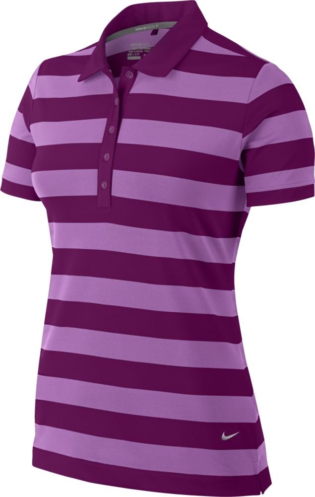 Nike Women's Bold Stripe Golf Polo Shirt - Breathable & Moisture-Wicking Performance Top for Golf & Casual Wear