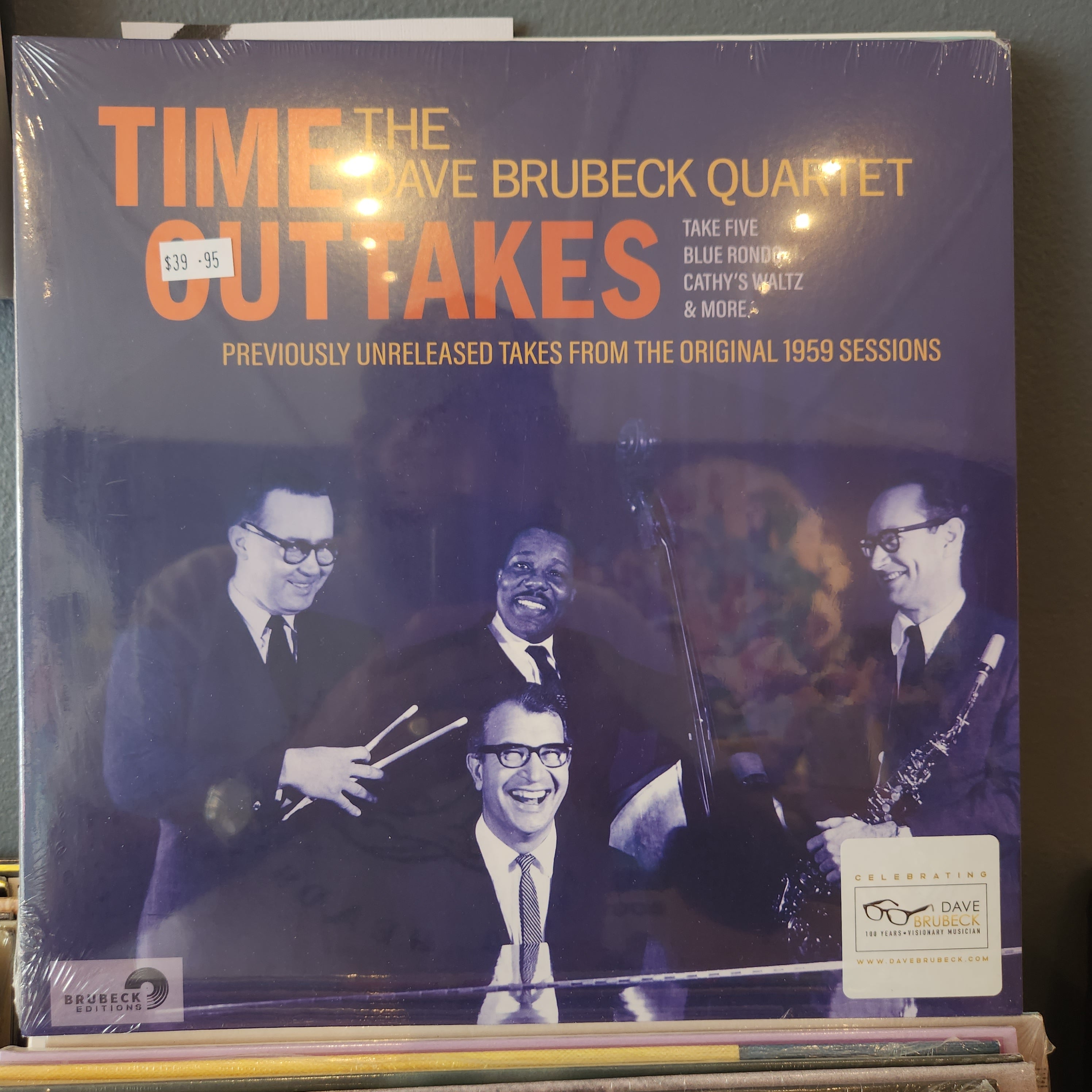 Dave Brubeck Quartet - Time OutTakes Vinyl LP Record | Jazz Music Album for Collectors & Audiophiles | Perfect for Home Listening & Gifting