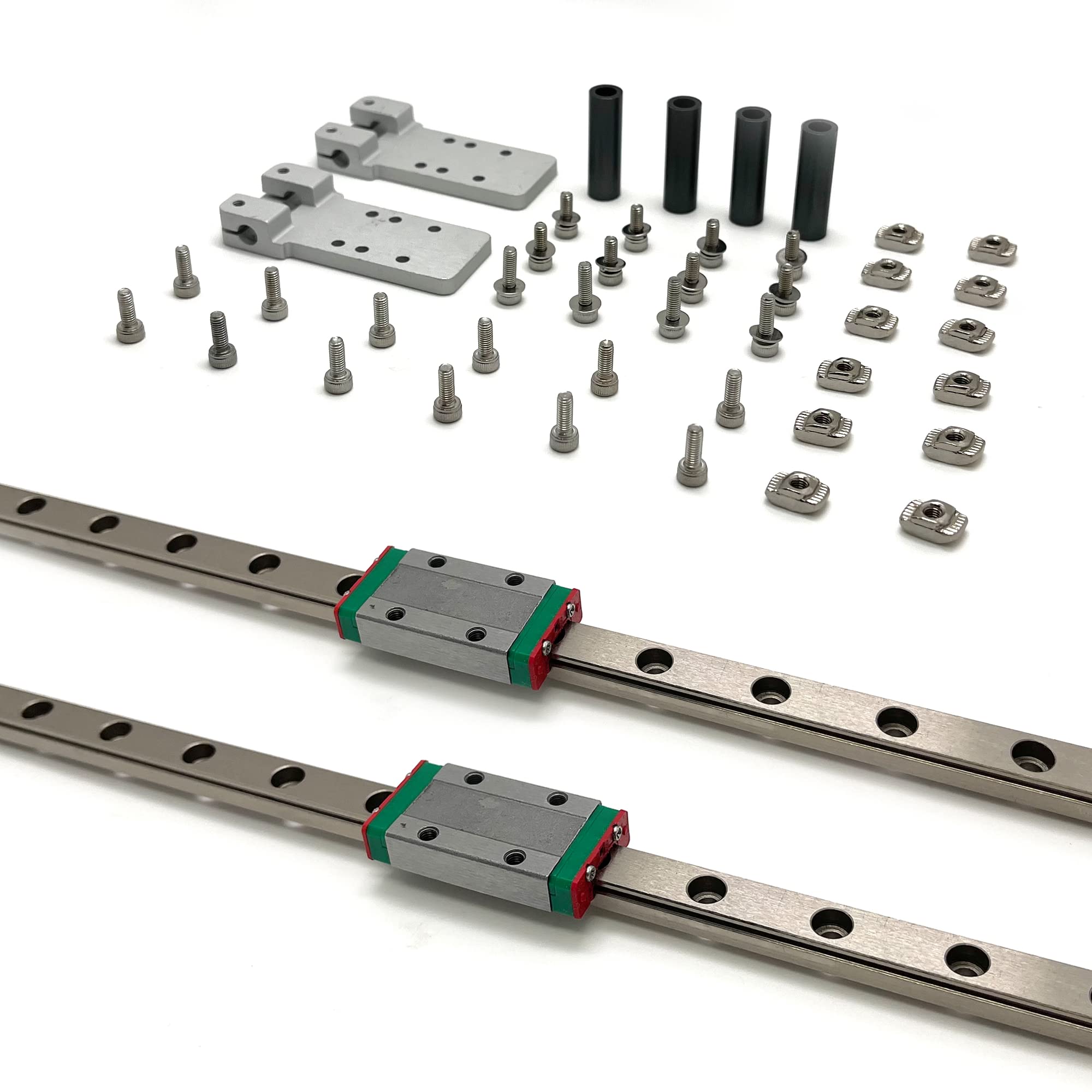 3D Printer Z-Axis Linear Rail Upgrade Kit - MGN9 Linear Guide Rail for Creality Ender 3/3 Pro/3 V2/3 S1 (Includes Rails & Hardware) | Improve Print Quality & Stability for DIY 3D Printing Projects