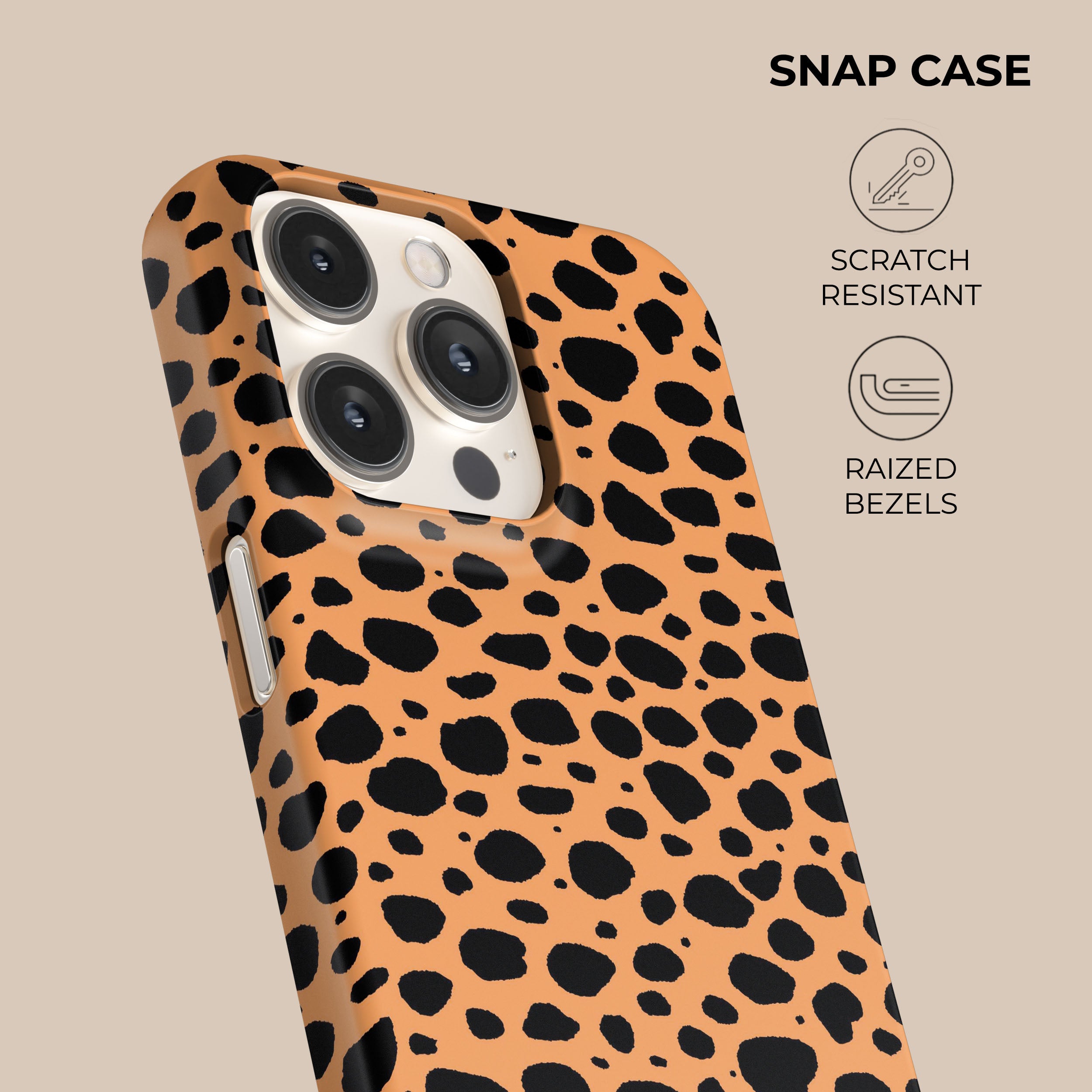Premium Cheetah Print Phone Case - Slim Protective Cover for iPhone & Samsung - Perfect for Outdoor Adventures & Fashion Enthusiasts