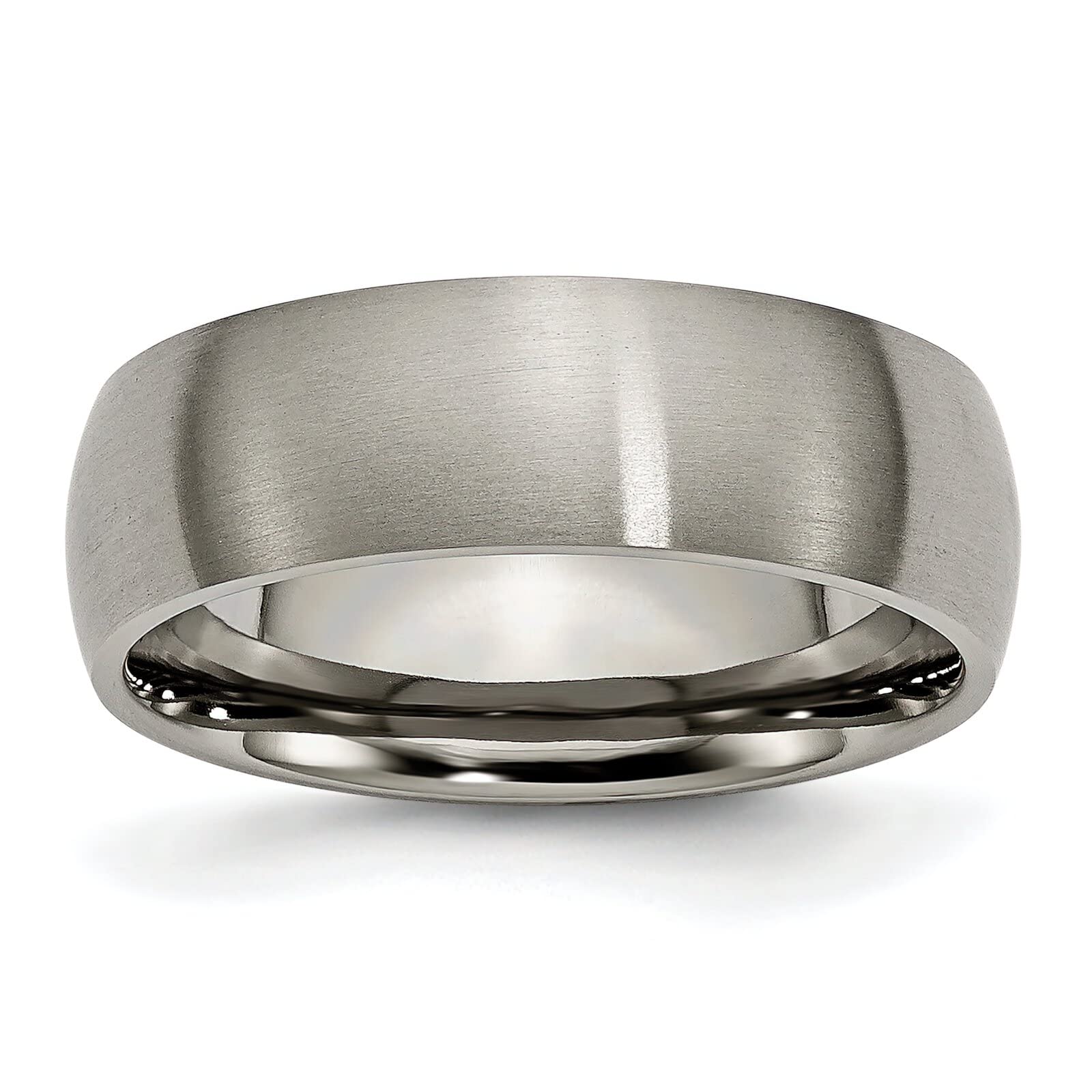 Titanium 7mm Brushed Men's Wedding Ring Band - Size 12 - Durable & Comfortable Wedding Band for Men - Perfect for Engagement, Wedding Ceremony & Anniversary Gifts