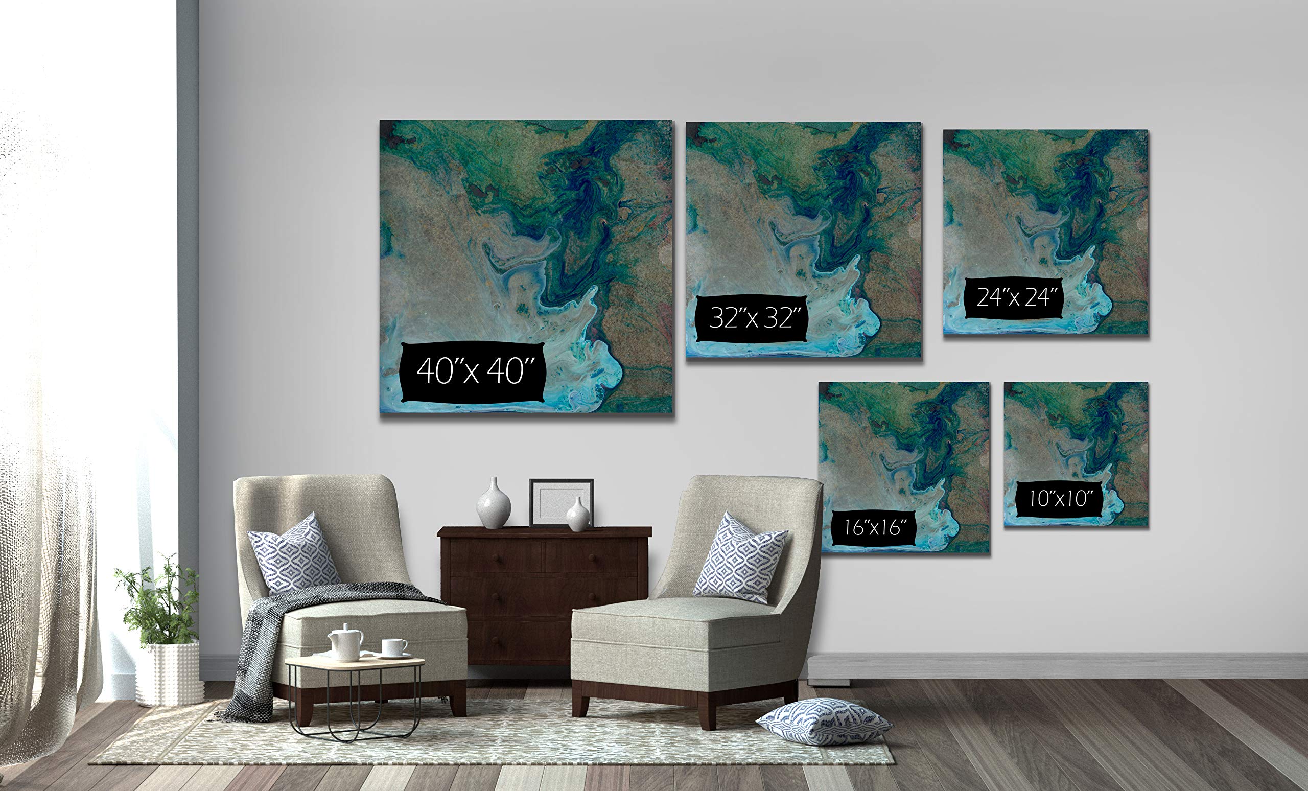 Wexford Home Barrier Island I Gallery Wrapped Canvas Wall Art - Coastal Beach Decor for Living Room, Bedroom & Office - Ready to Hang Framed Print
