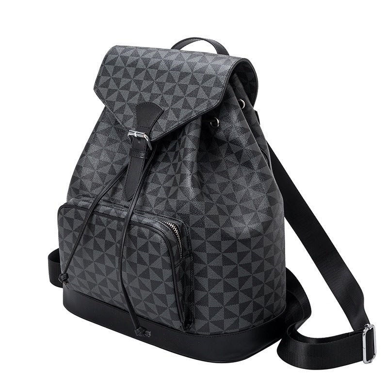 Eco-Friendly Vegan Leather Drawstring Rope Backpack - Stylish & Sustainable for Travel, Hiking & Daily Use