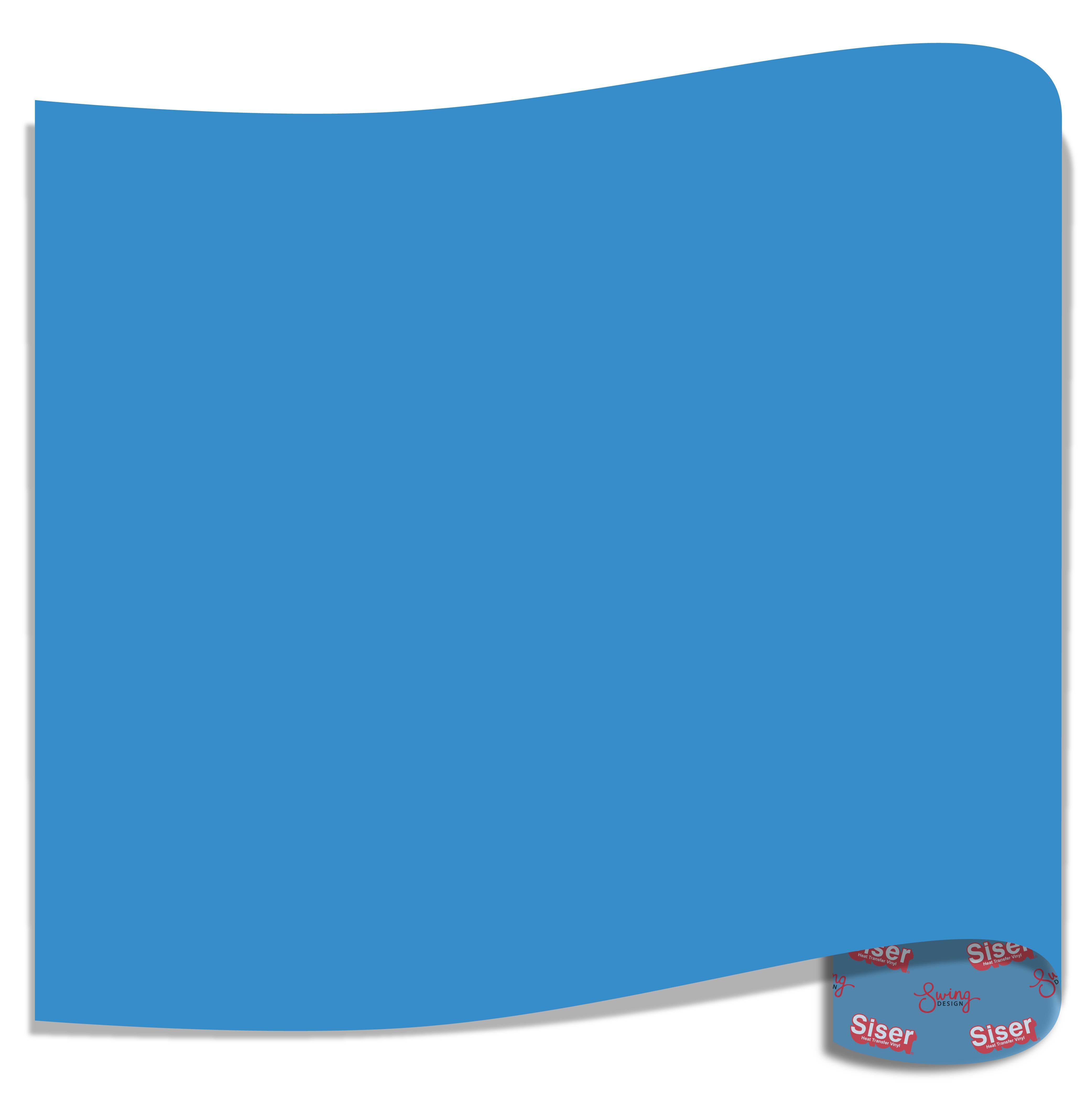 Siser EasyWeed Heat Transfer Vinyl (HTV) - Premium Sky Blue Iron-On Vinyl for T-Shirts, DIY Crafts & Apparel Customization - Perfect for Home Decor, Personalized Gifts & Fashion Designs