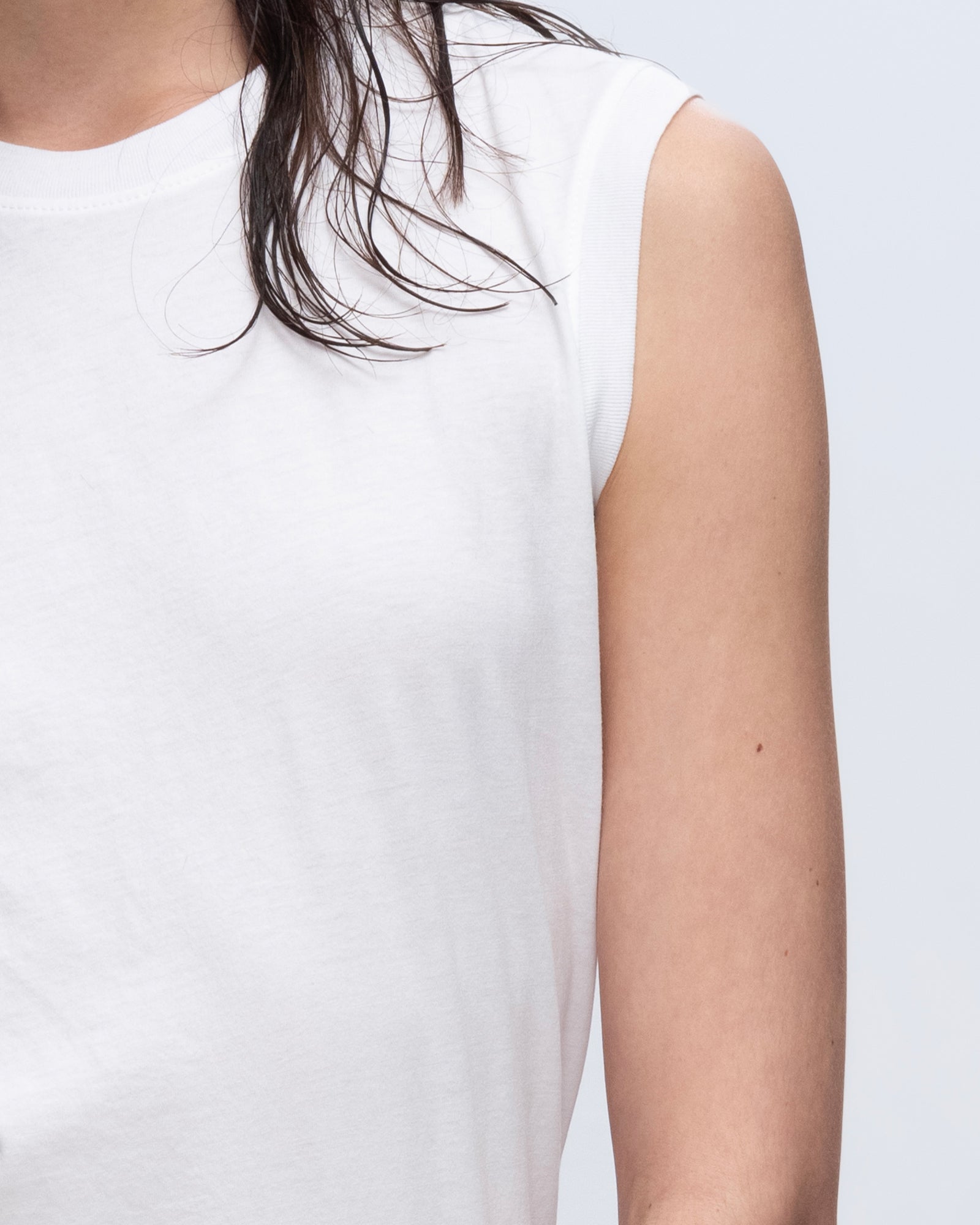 Classic White Sleeveless Boys T-Shirt - Soft Cotton Jersey Tee for Summer Play & Casual Outfits