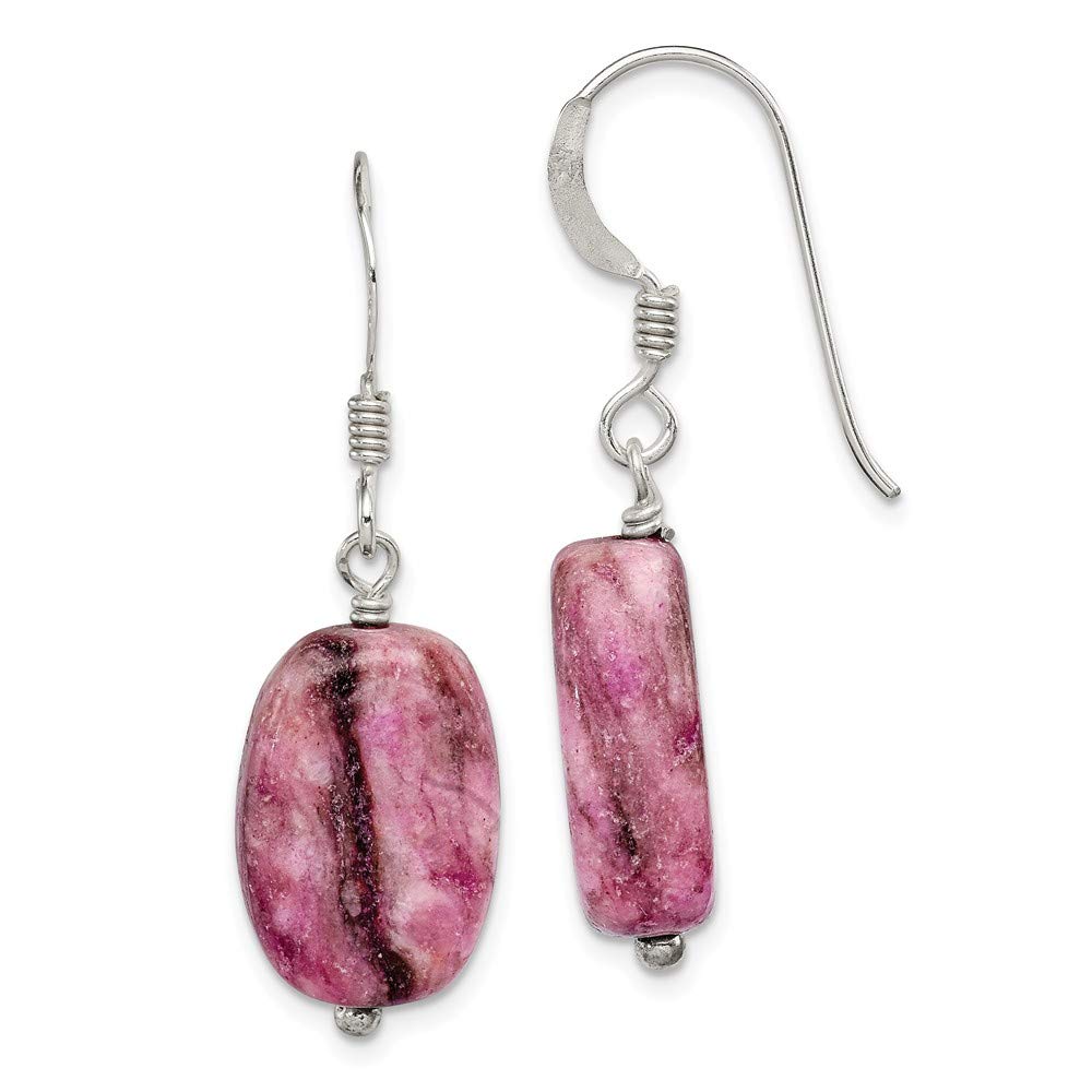 925 Sterling Silver Purple Jasper Dangle Earrings for Women | Handmade Boho Chic Jewelry | Perfect for Parties, Weddings & Everyday Wear