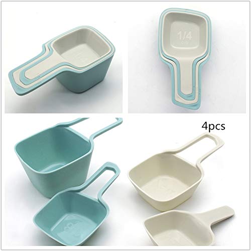 Hemoton 4-Piece Collapsible Plastic Measuring Cup Set - Durable Kitchen Measuring Spoons for Milk, Tea, Baking & Cooking - Perfect for Home, Restaurant & Bar Use