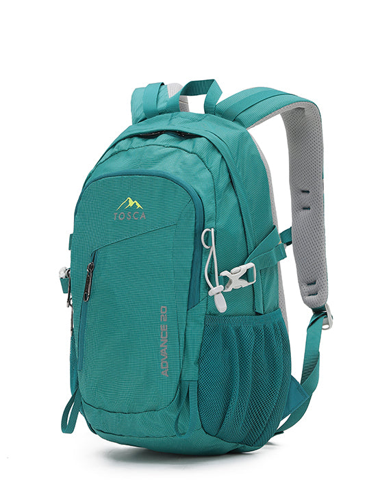 Tosca TCA944 20L Deluxe Waterproof Backpack for Travel & Hiking - Lightweight Durable Green Daypack for Men & Women - Perfect for Outdoor Adventures, Commuting & School