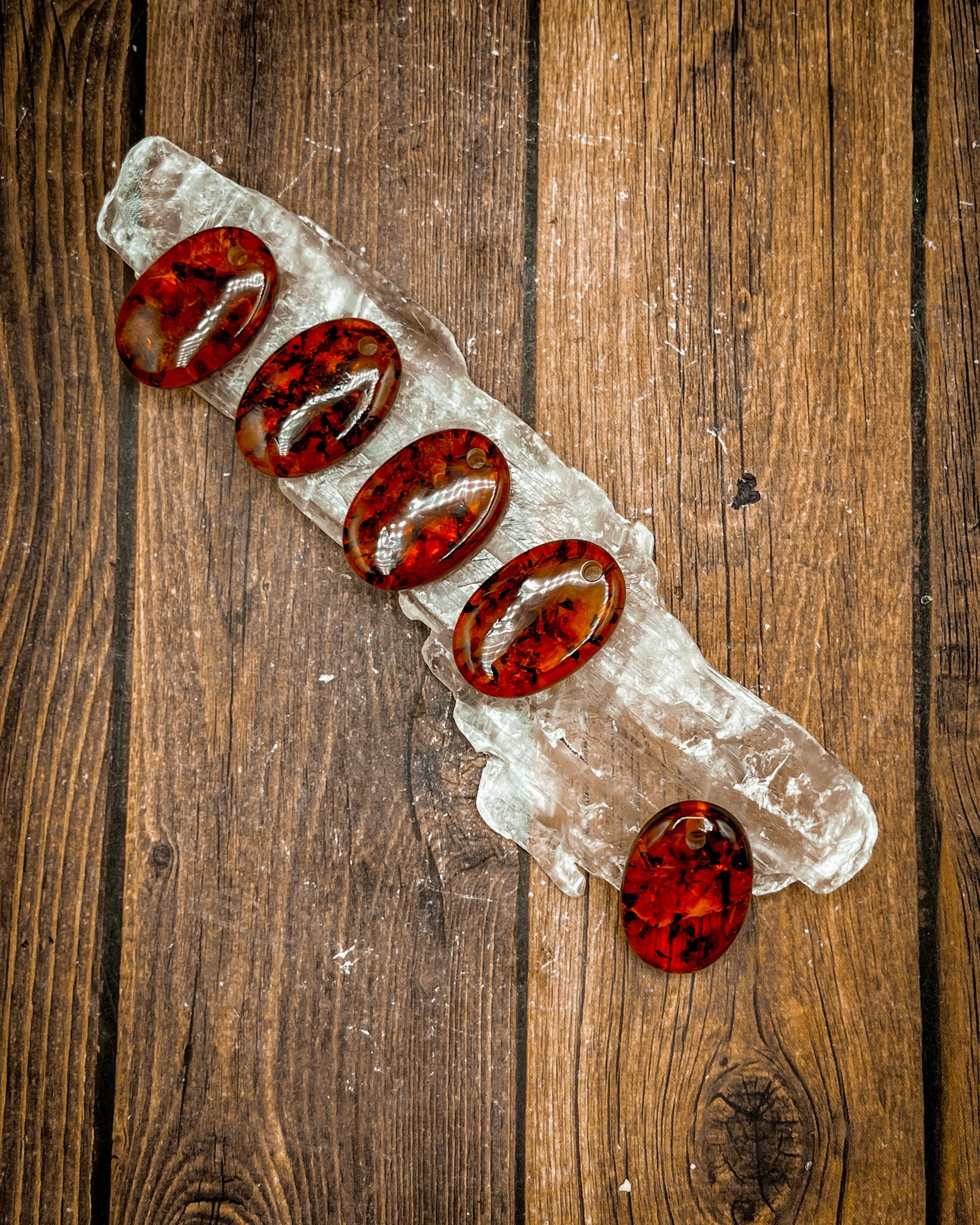 10x12mm Natural Amber Oval Cabochon for Jewelry Making - Perfect for Rings, Pendants, and Earrings