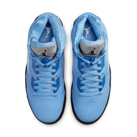 Air Jordan 5 Retro UNC University Blue Black White Basketball Shoes - Men's Sneakers for Sports & Casual Wear | Perfect for Court Games, Street Style & Sneaker Collection