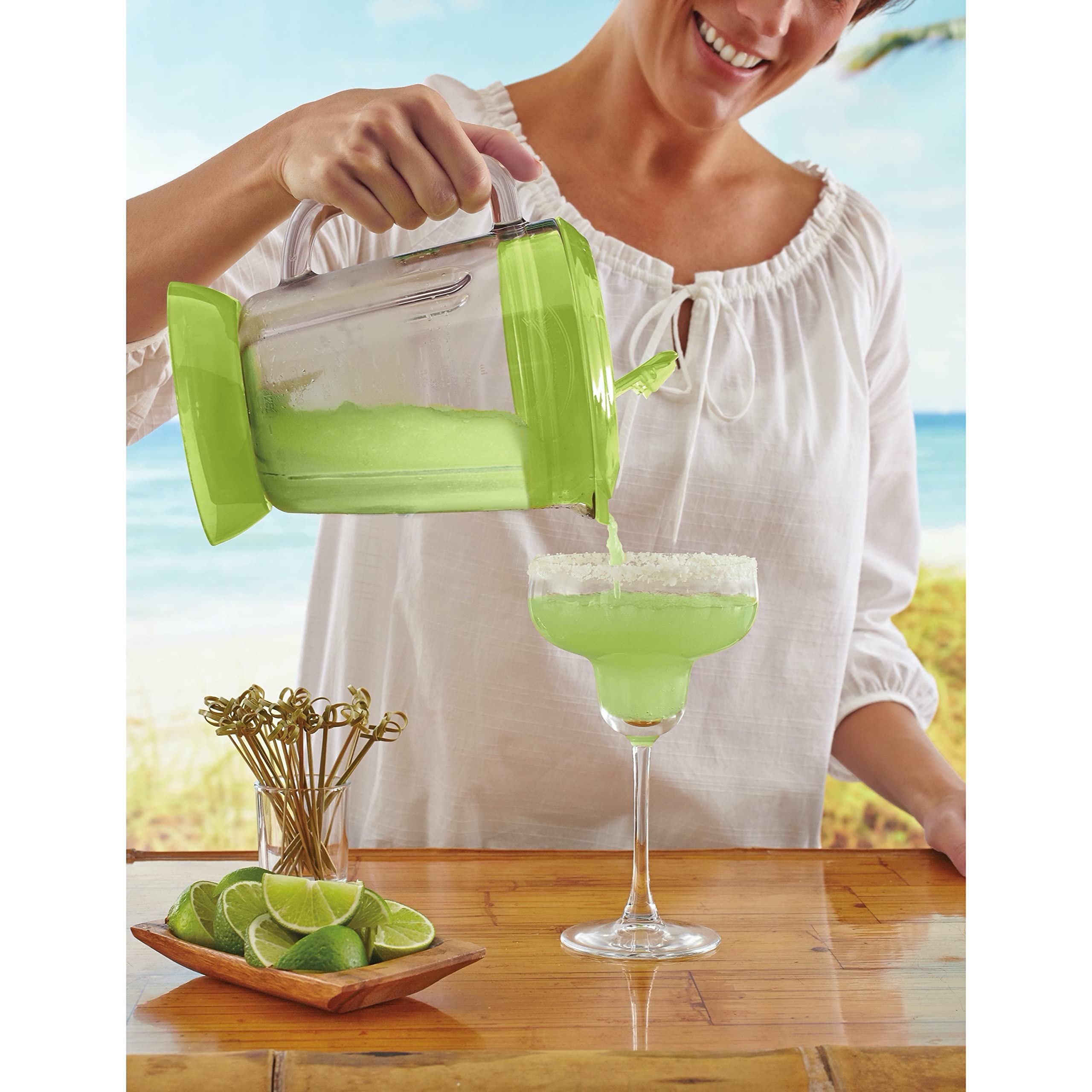 Margaritaville Bahamas Frozen Concoction Maker - Dual Mode Margarita Machine with No-Brainer Mixer & 36oz Pitcher - Perfect for Home Parties, Beach Gatherings & Summer Cocktails