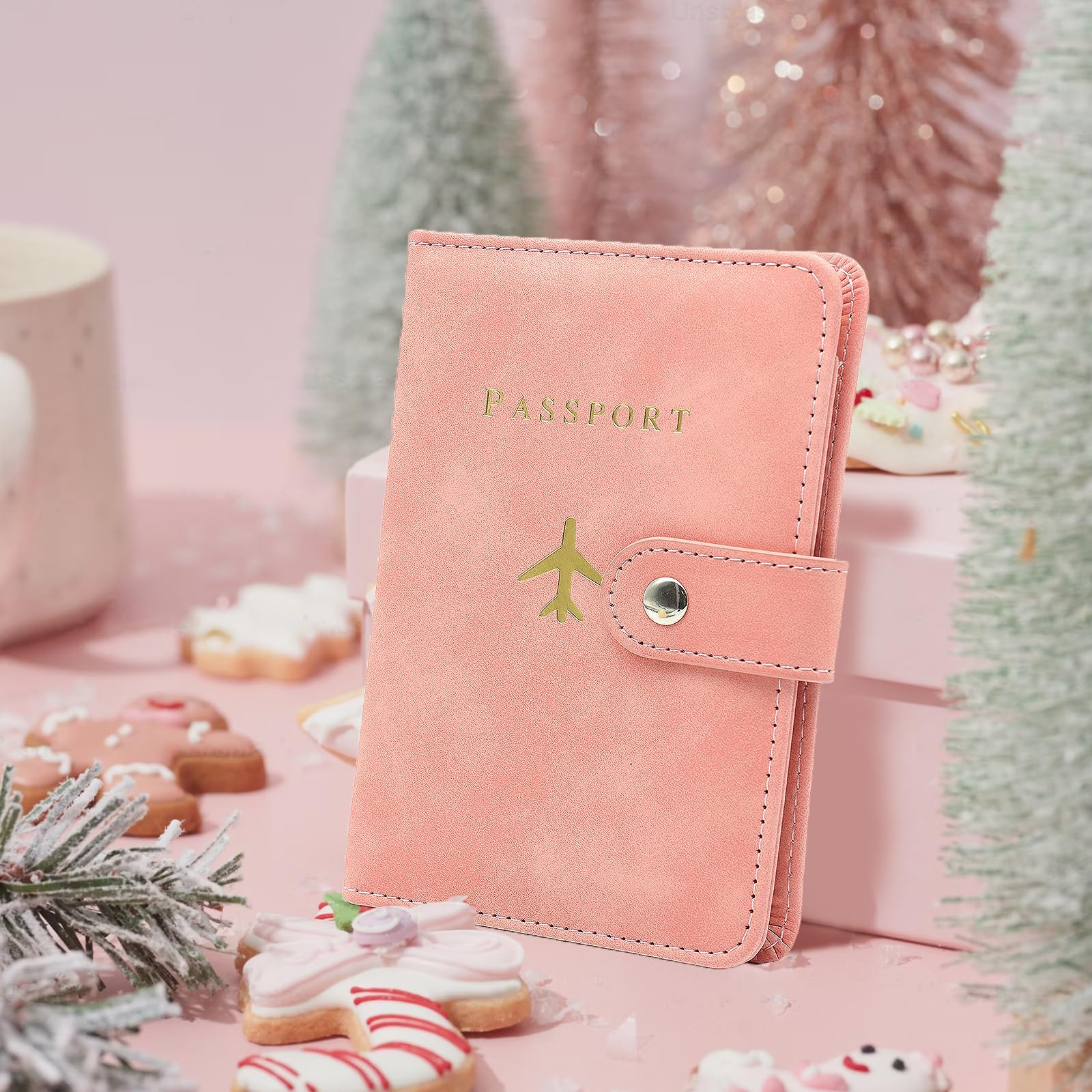 Premium Genuine Leather Passport Holder for Women & Men - RFID Blocking Travel Wallet - Perfect for International Flights, Cruises & Business Trips - Ideal Travel Gift & Cruise Ship Essential Accessory