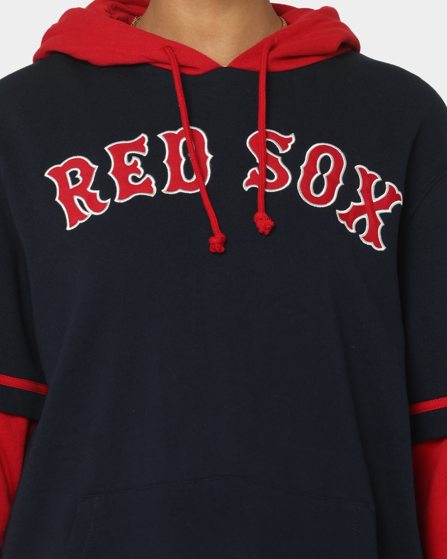 47 Brand Boston Red Sox Shortstop Hoodie for Men - Navy Blue Pullover Hooded Sweatshirt - Perfect for Baseball Games, Fall Weather & Casual Wear