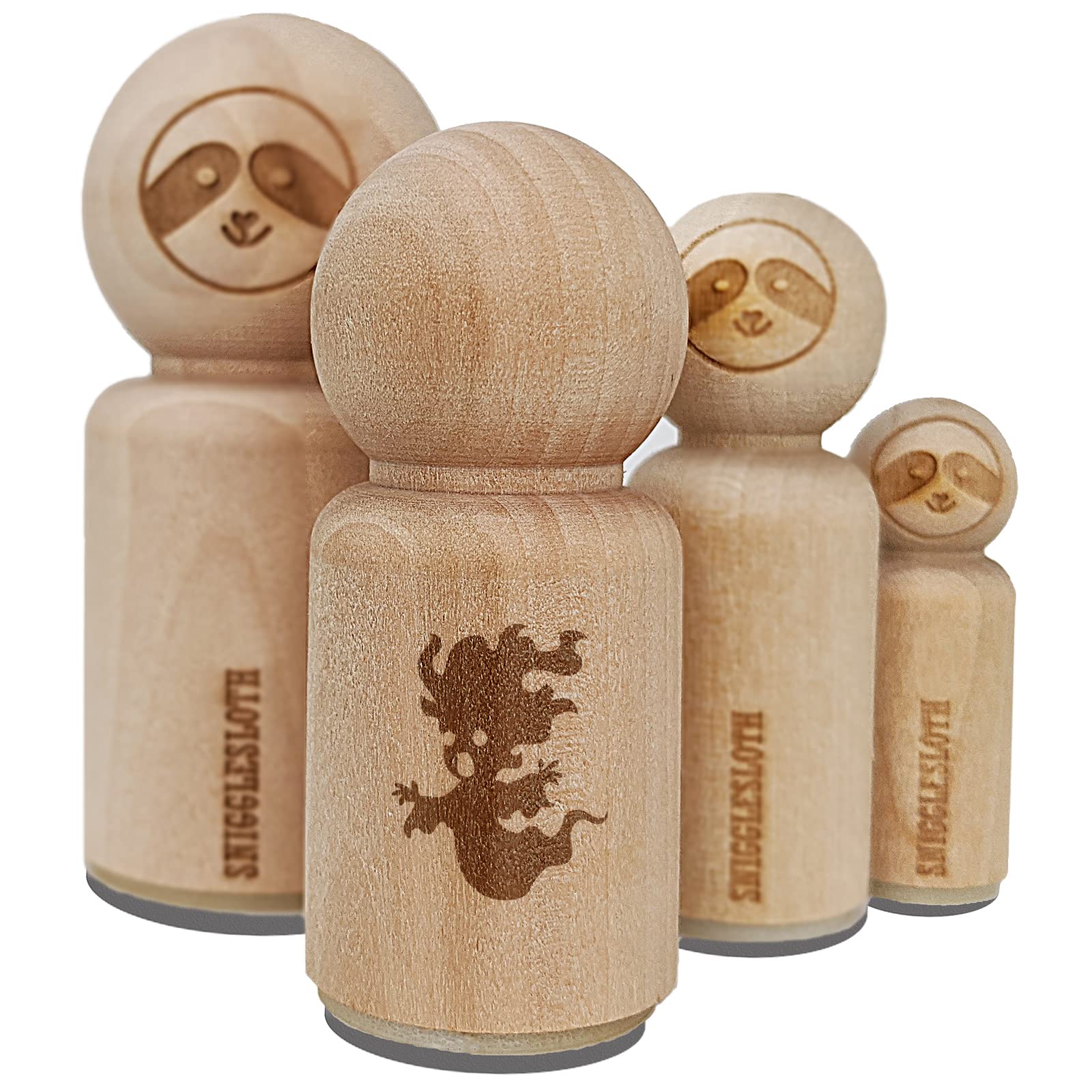 Halloween Ghost Banshee Monster Rubber Stamp - 1-1/4 Inch Large for DIY Crafting, Scrapbooking & Planner Decoration - Perfect for Spooky Party Invitations & Haunted House Decor