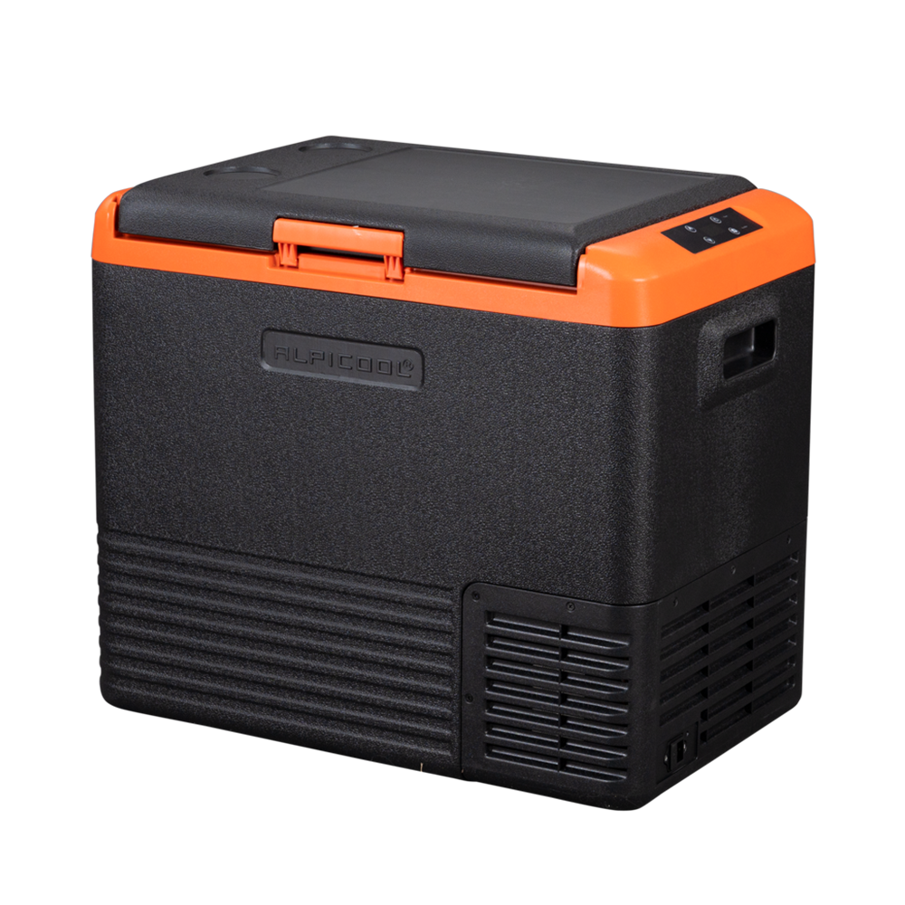 Alpicool CL50 12V Portable Car Refrigerator Freezer - 50 Quart Compact Fridge for Road Trips, Camping & Tailgating - Dual Zone Cooling with DC/AC Power