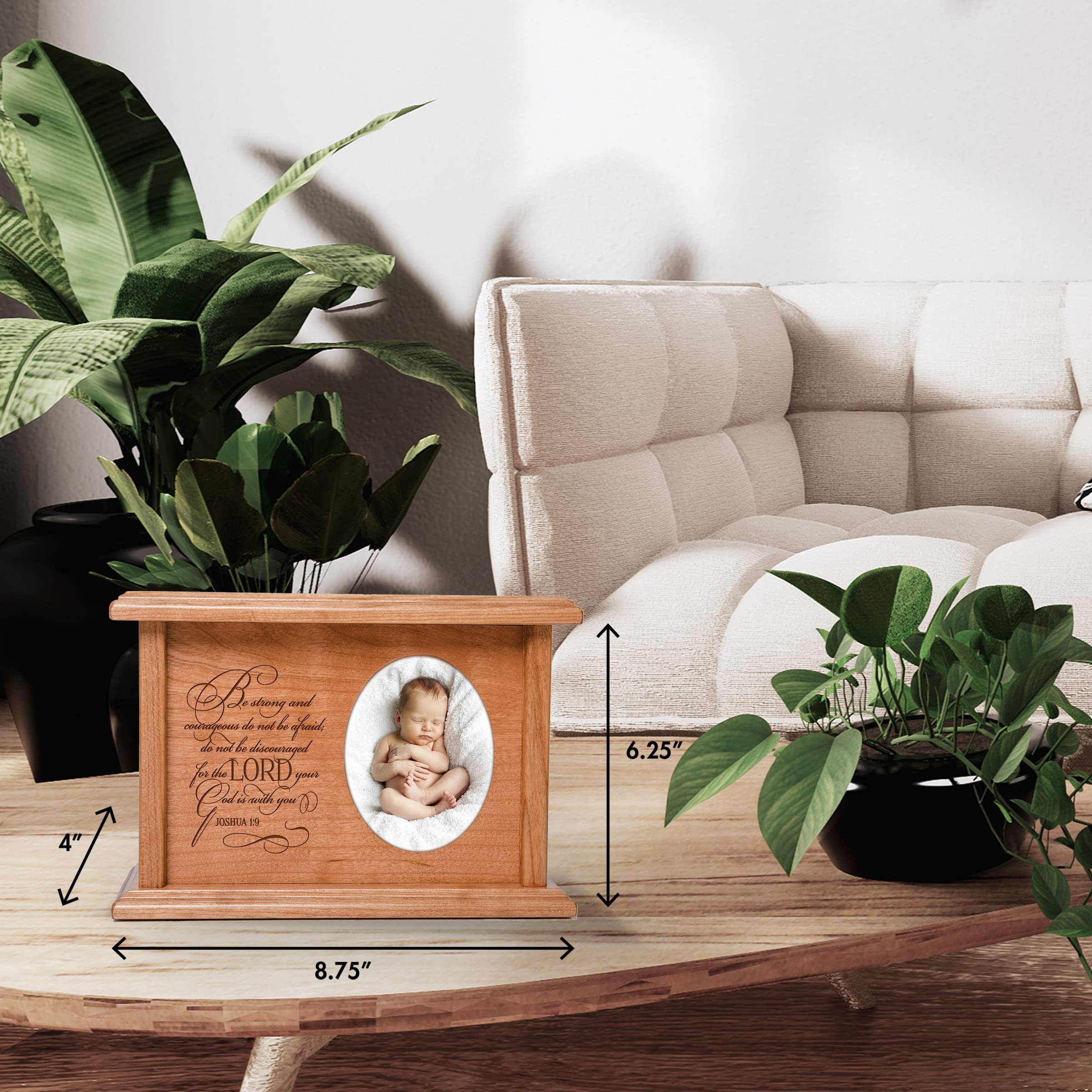 Lifesong Memorial Mini Wooden Urn for Ashes - Adult & Baby Keepsake Funeral Urn with Lid - Perfect for Cremation Remembrance, Condolence Gifts & Home Memorial Displays
