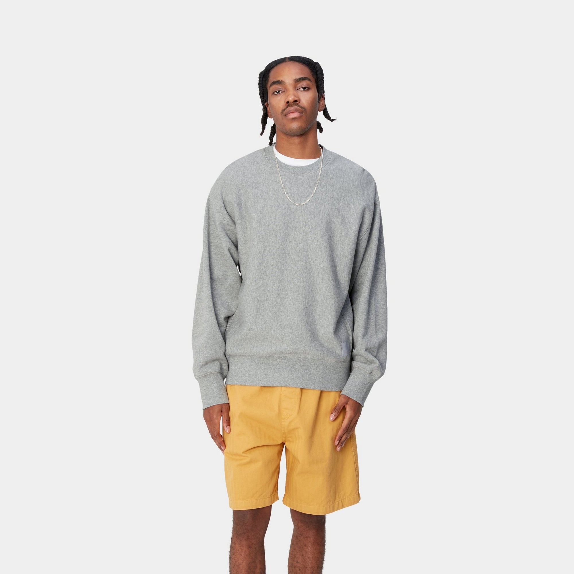 Premium Dawson Sweatshirt for Men & Women - Soft Grey Heather Pullover | Cozy Casual Wear for Fall & Winter