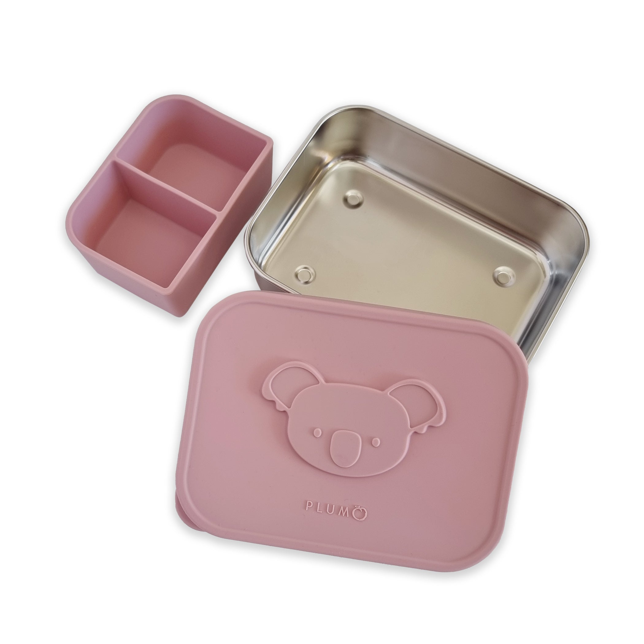 Premium PLUM Stainless Steel Bento Lunch Box with Leak-Proof Lid - Eco-Friendly Food Container for Adults & Kids - Perfect for Office, School, Picnics & Meal Prep - Dusty Berry Color