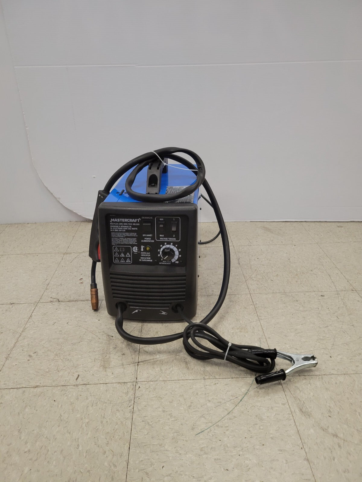 Mastercraft 058-0195-2 Professional Welder - Heavy Duty Metal Welding Machine for Home DIY & Industrial Projects