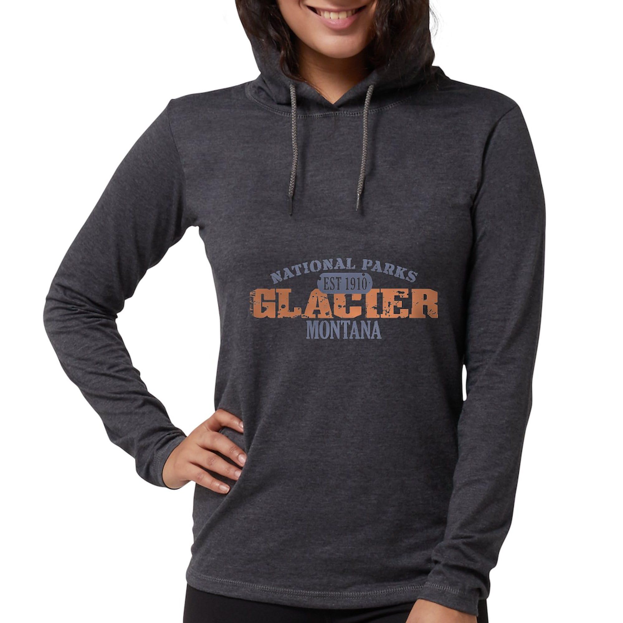Glacier National Park Montana Women's Long Sleeve T-Shirt & Hoodie - Hiking, Camping & Outdoor Adventure Apparel