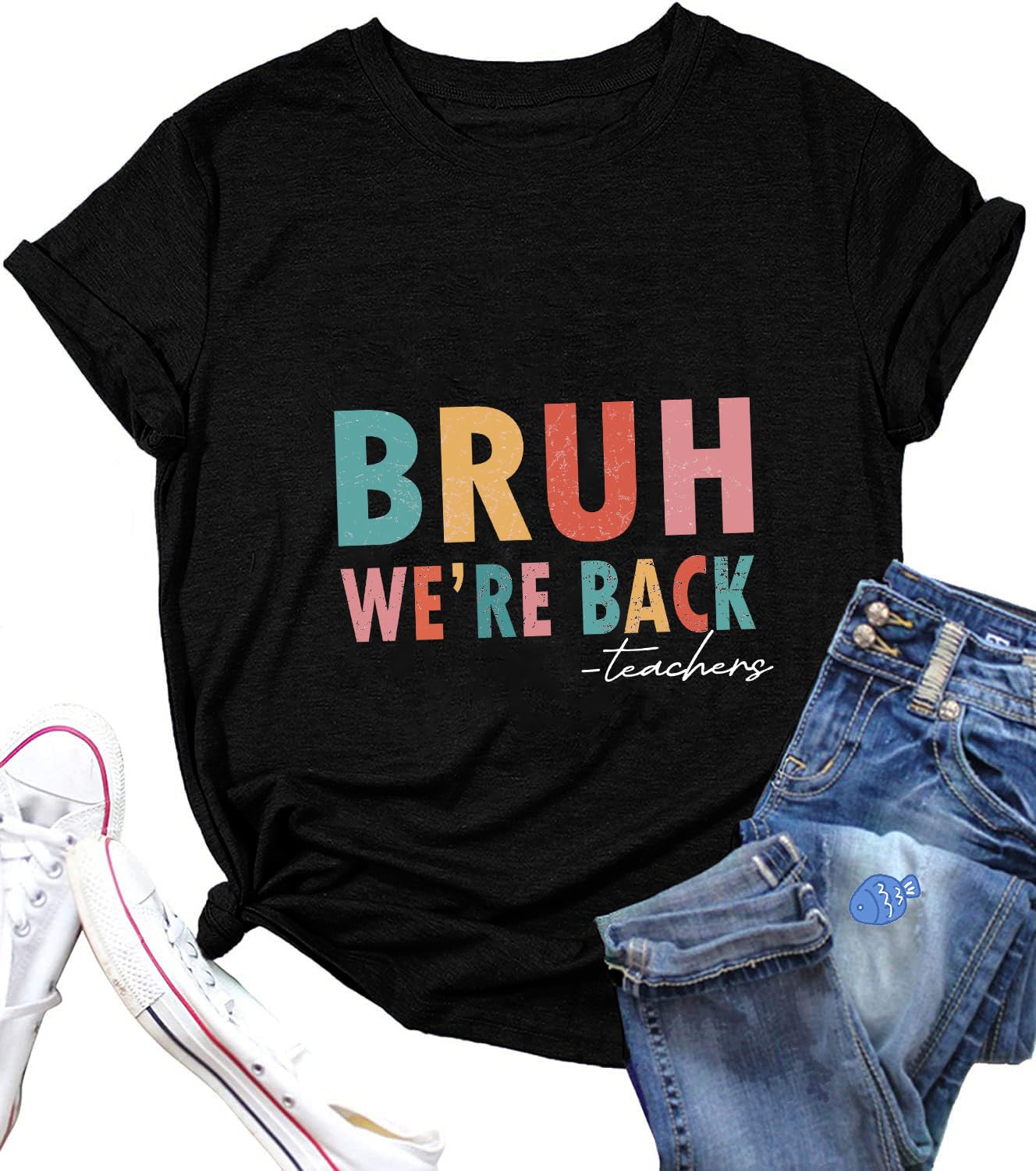 First Day of School T-Shirt for Women - Cute Teacher Graphic Top - Back to School Outfit for Educators & Students - Perfect for Classroom, Teaching & School Events
