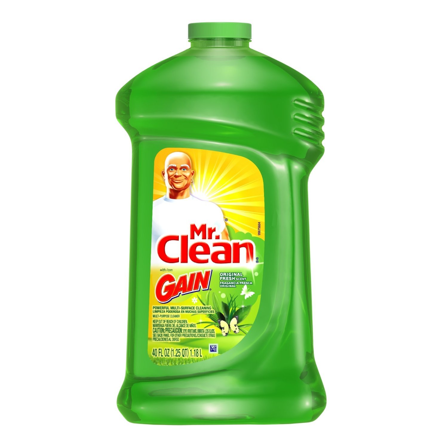 Mr. Clean Multi-Purpose Cleaner, Gain Scent, 40 oz (2-Pack) – All-Purpose Cleaning for Kitchen, Bathroom, Floors & More