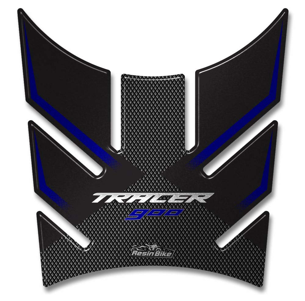 Yamaha Tracer 900 2019 Motorcycle 3D Tank Pad Stickers - Impact & Scratch Protection | High-Quality Italian Made Resin Decals | Perfect for Bike Customization & Protection