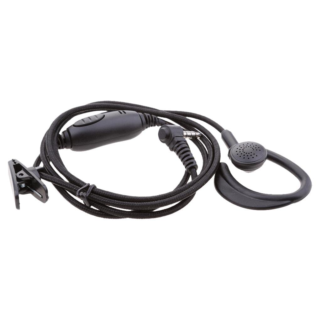 CALANDIS® 3.5mm Earpiece Headset with Noise-Canceling Microphone for Yaesu Vertex FT-50 VX-1 VX-110 Walkie Talkie - Perfect for Outdoor Adventures, Security Work & Emergency Communication