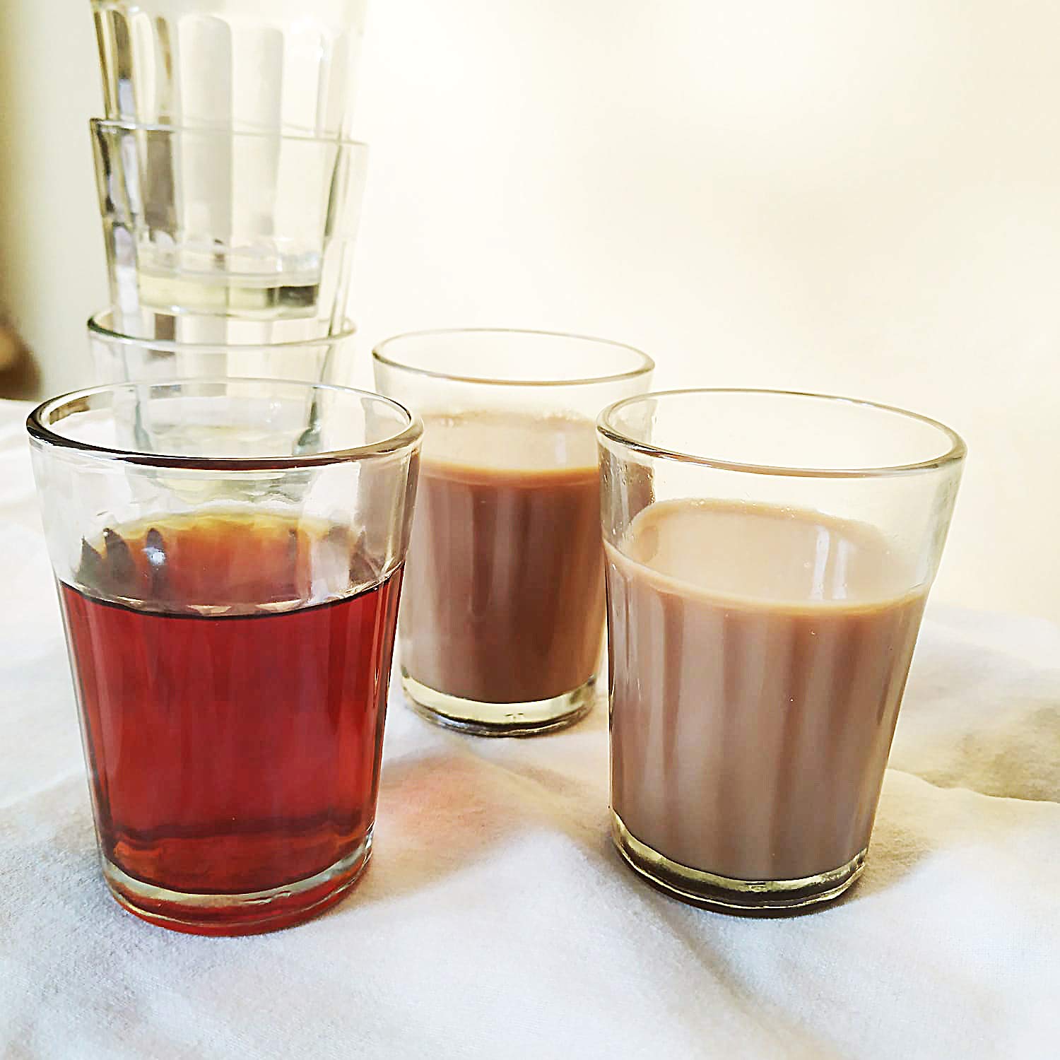Authentic Indian Chai Tea Cups & Wine Glasses Set of 6 - 2.02 oz Traditional Ceramic Cups for Chai, Tea, Wine & Cocktails - Perfect for Home, Cafe & Restaurant Use
