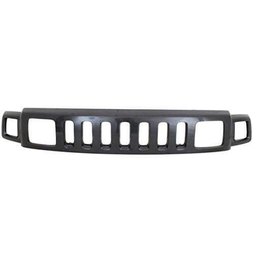 06-10 Hummer H3 & 09-10 H3T Front Upper Main Grille Assembly - OEM Style Replacement Grill - Perfect for Off-Roading & Truck Customization