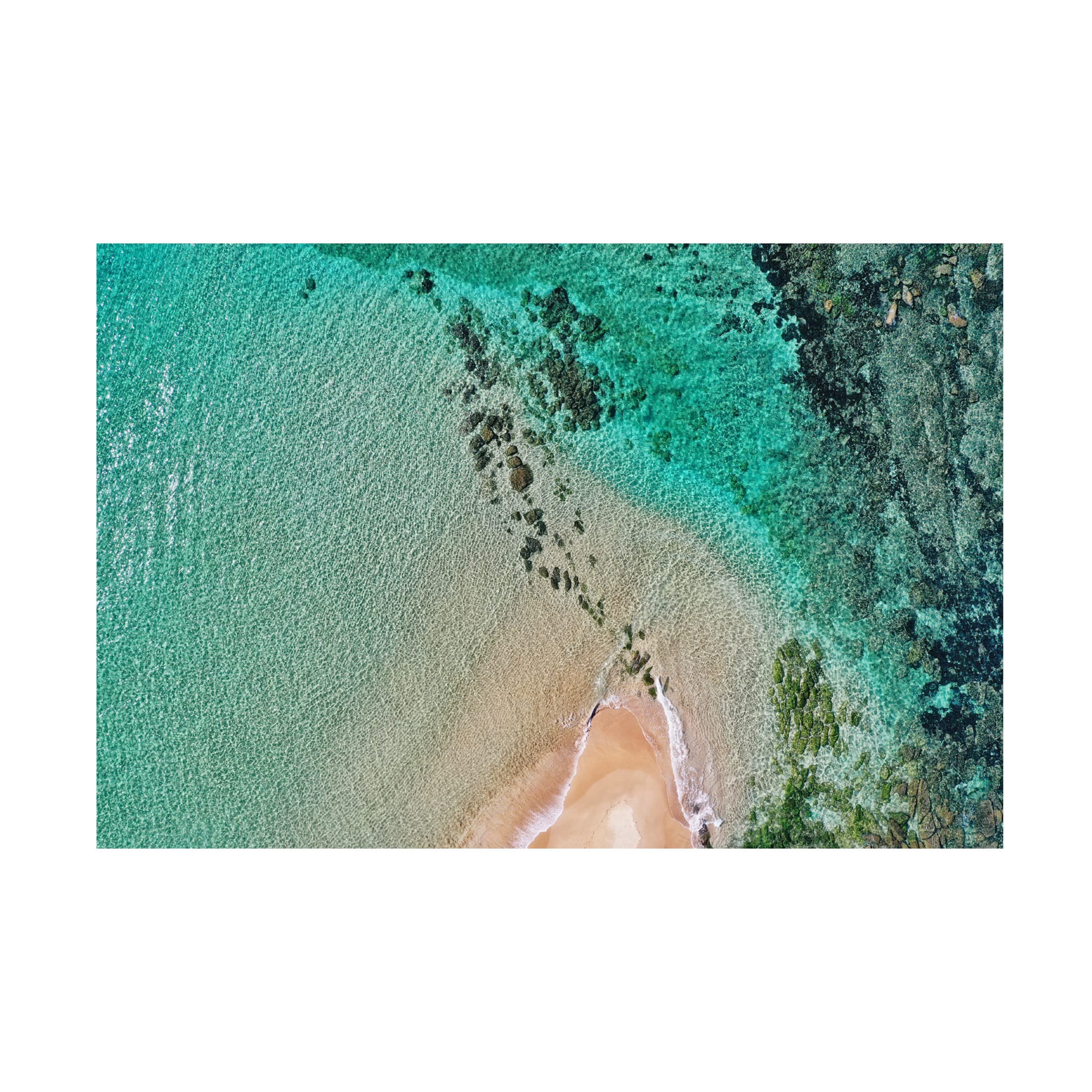 Trademark Fine Art 'Ocean Vibes' Canvas Wall Art by Beata Czyzowska Young - Coastal Beach House Decor for Living Room, Bedroom & Office