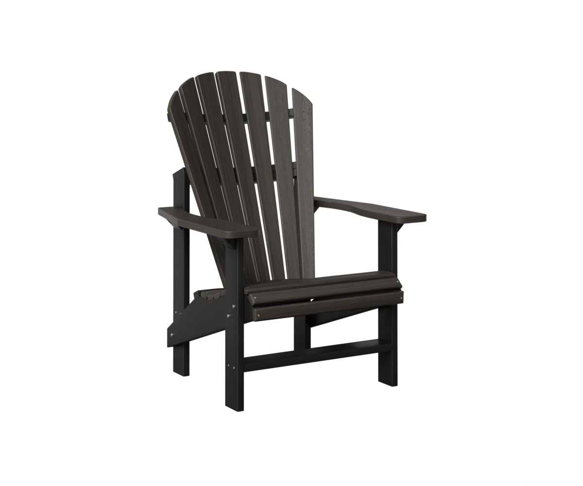 Comfortable Berlin Gardens Upright Adirondack Chair - Outdoor Patio Furniture for Relaxing in Garden, Backyard or Poolside