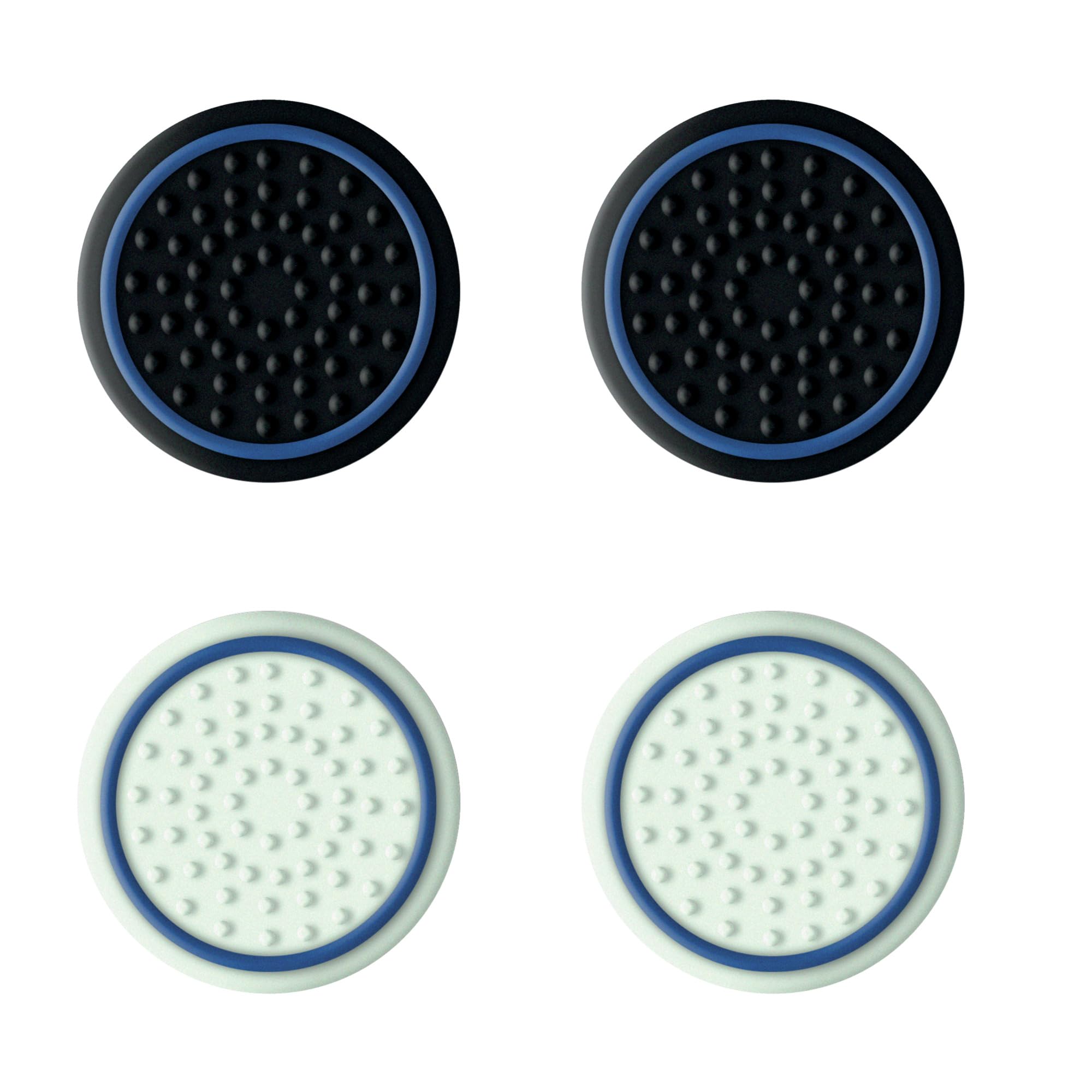 Trust Gaming GXT 266 Analog Stick Caps (4 Pack) - Protective Joystick Thumb Grips for PS5/PlayStation 5 DualSense Controller - Black - Enhance Grip & Prevent Wear for Gaming, Streaming & Esports