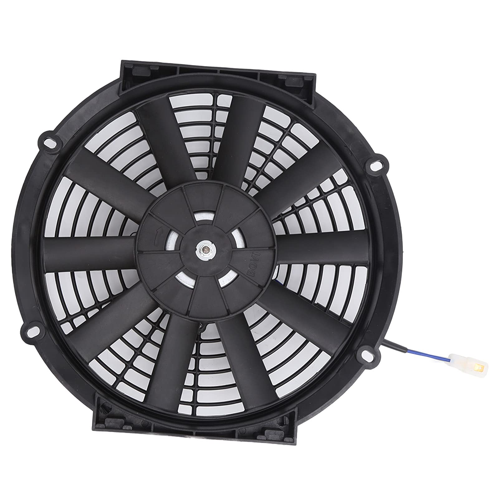 EBTOOLS 10 Inch Slim 24V 80W Electric Cooling Fan - 2100RPM with 10 Straight Blades, Universal Car Radiator Fan for AC System - Perfect for Cars, Trucks & Vehicle Cooling Modifications