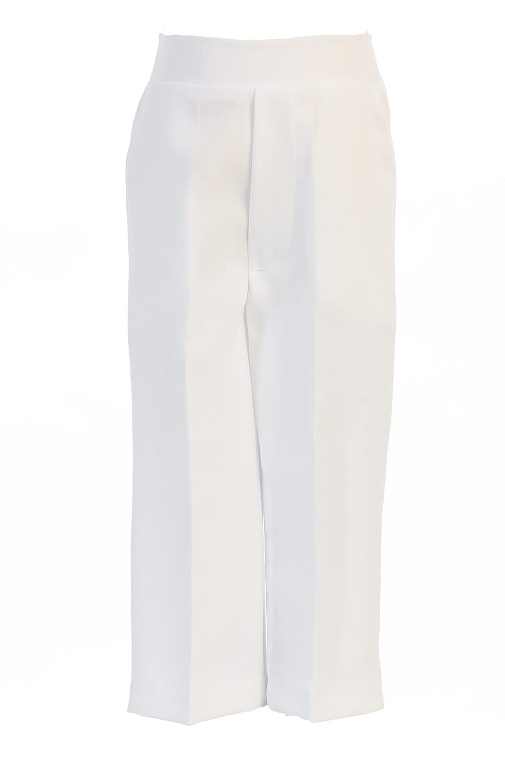 Boys White Dress Pants for Baby & Toddler - Formal Suit Slacks for Husky Kids | Perfect for Weddings, Church & Special Occasions