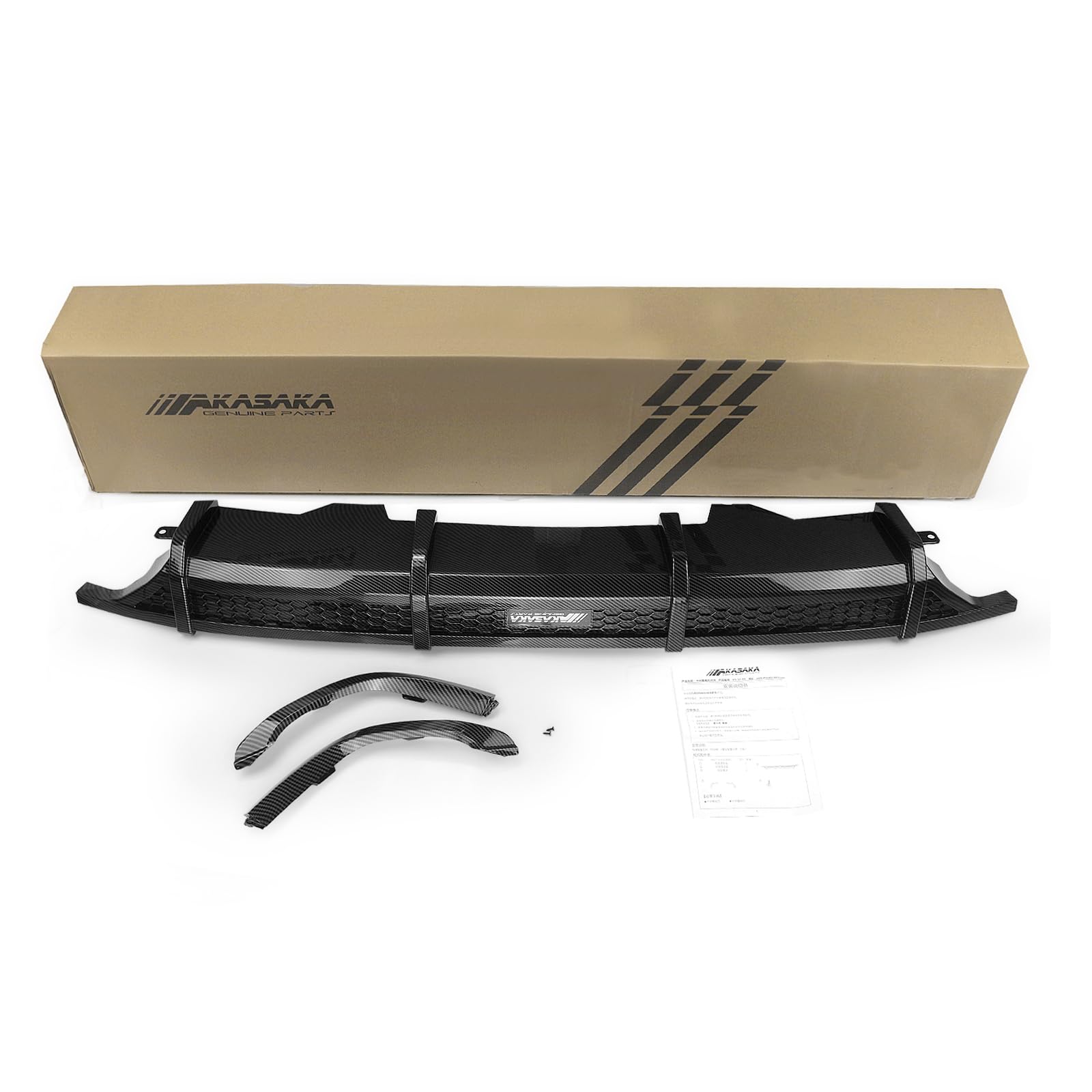 Carbon Fiber Rear Bumper Diffuser Lip Trim for 2018-2022 Honda Accord - Upgrade Your Car's Aerodynamics & Style for Street Racing & Show Cars