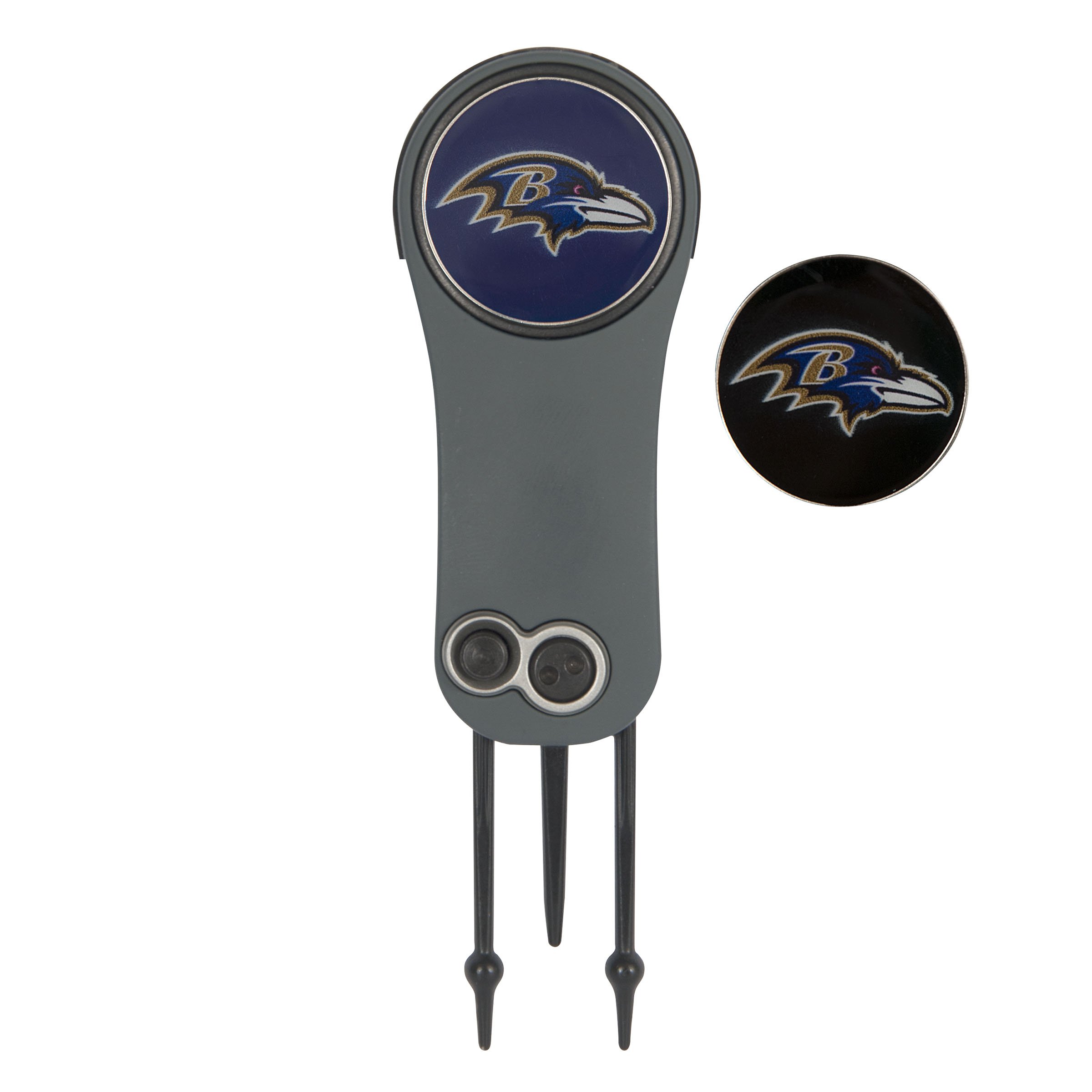 NFL Switchblade Multi-Tool & 2 Golf Ball Markers - Compact Repair Tool for Golf Clubs & Accessories - Perfect for Golf Course, Training & Outdoor Sports